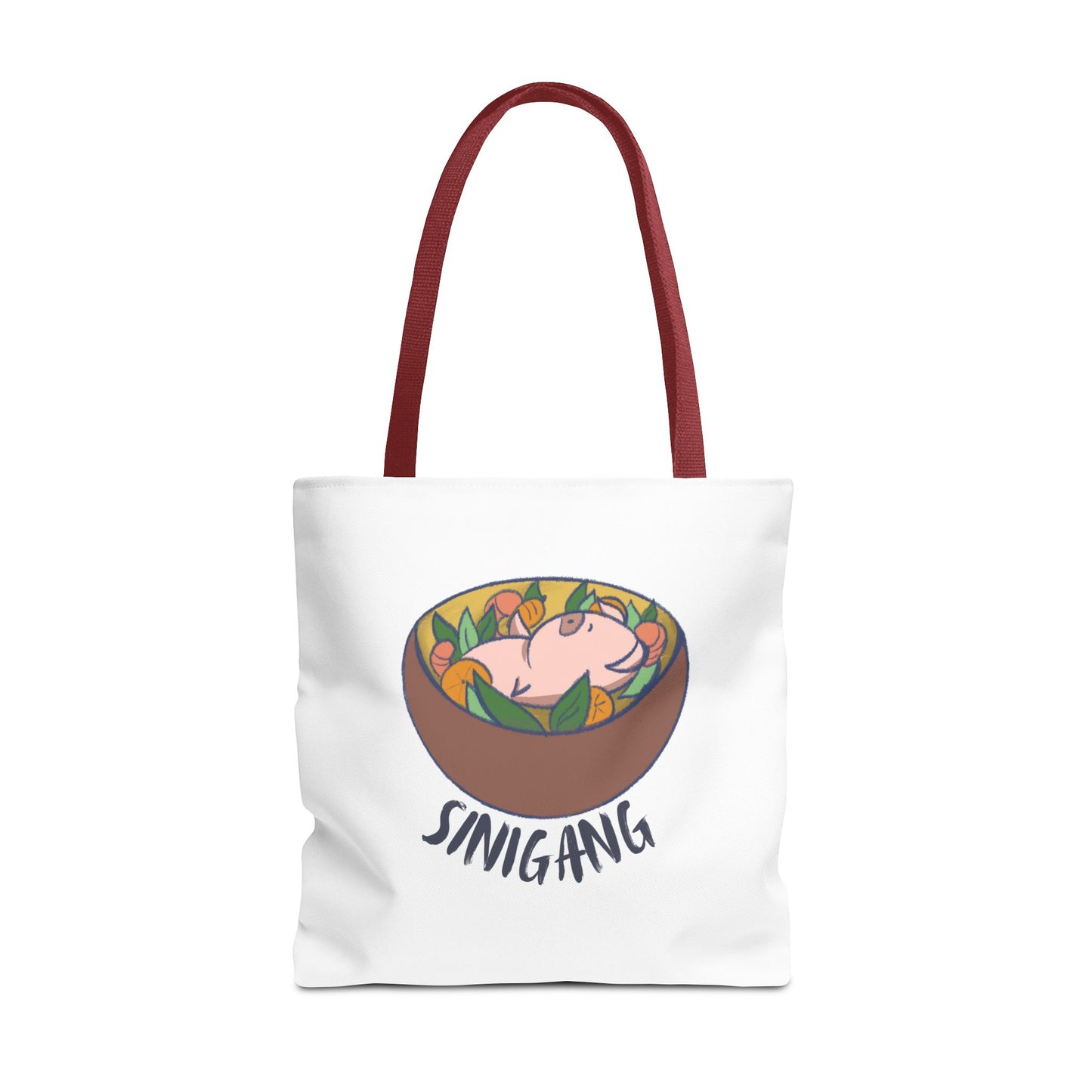 Sinigang Pig Pun Hand-Drawn Cartoon Tote Bag