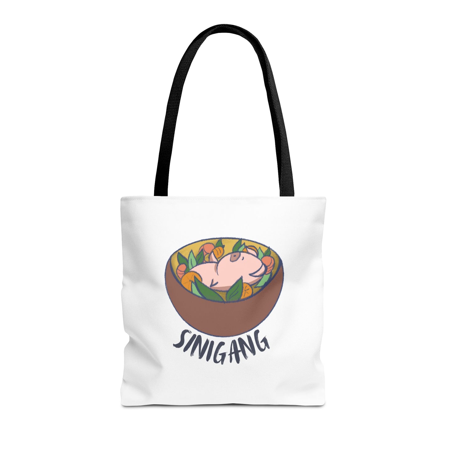 Sinigang Pig Pun Hand-Drawn Cartoon Tote Bag