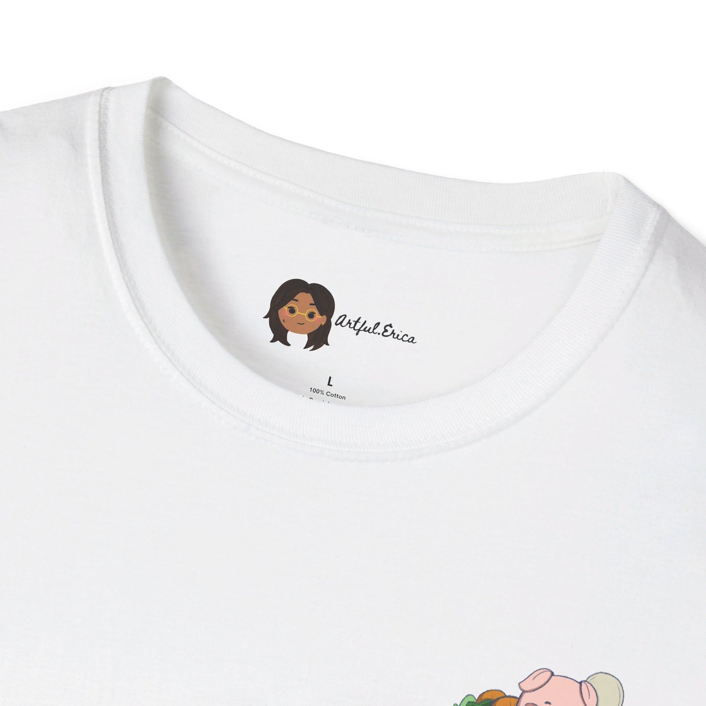 Ham-Gry Pig Pun Hand-Drawn Cartoon Shirt