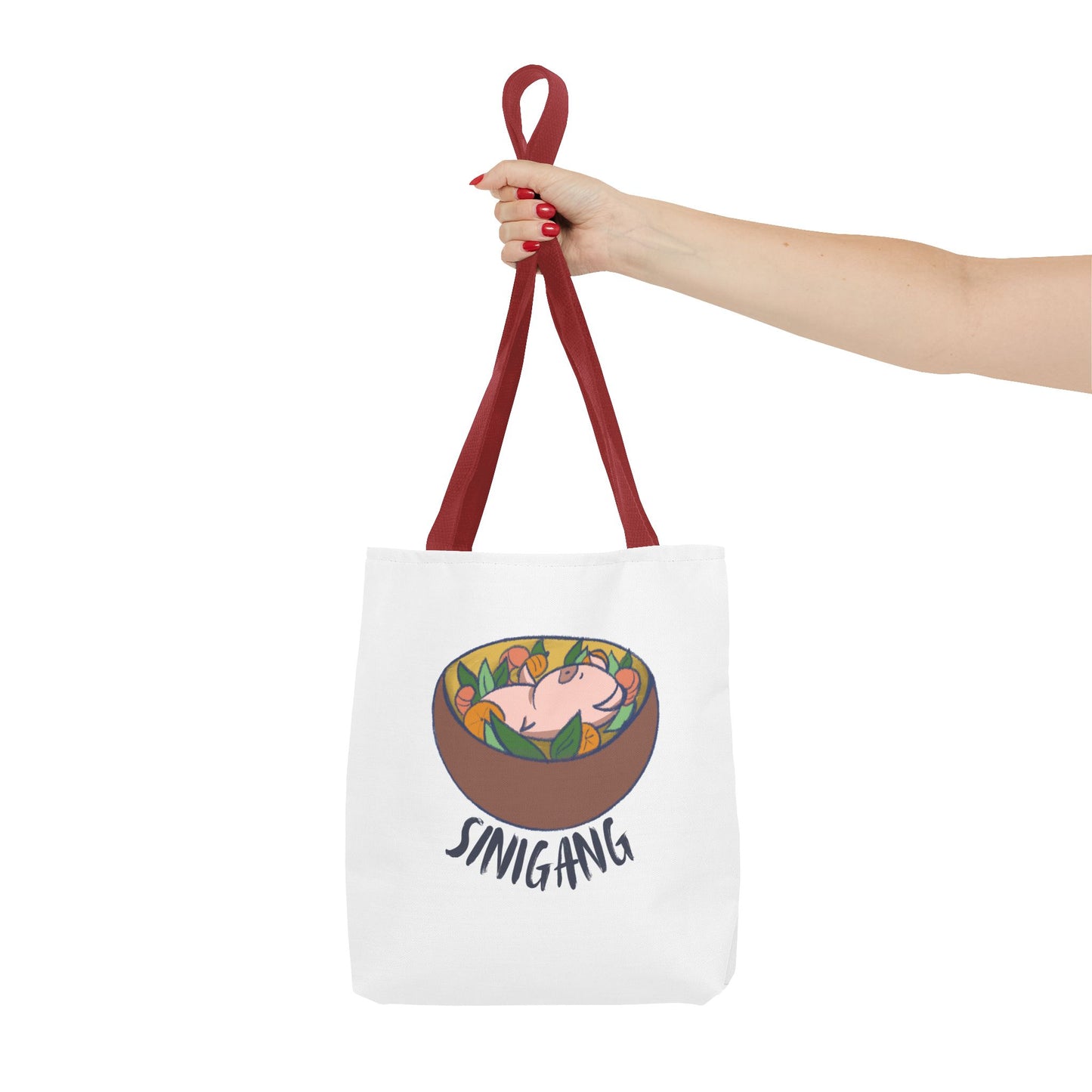 Sinigang Pig Pun Hand-Drawn Cartoon Tote Bag