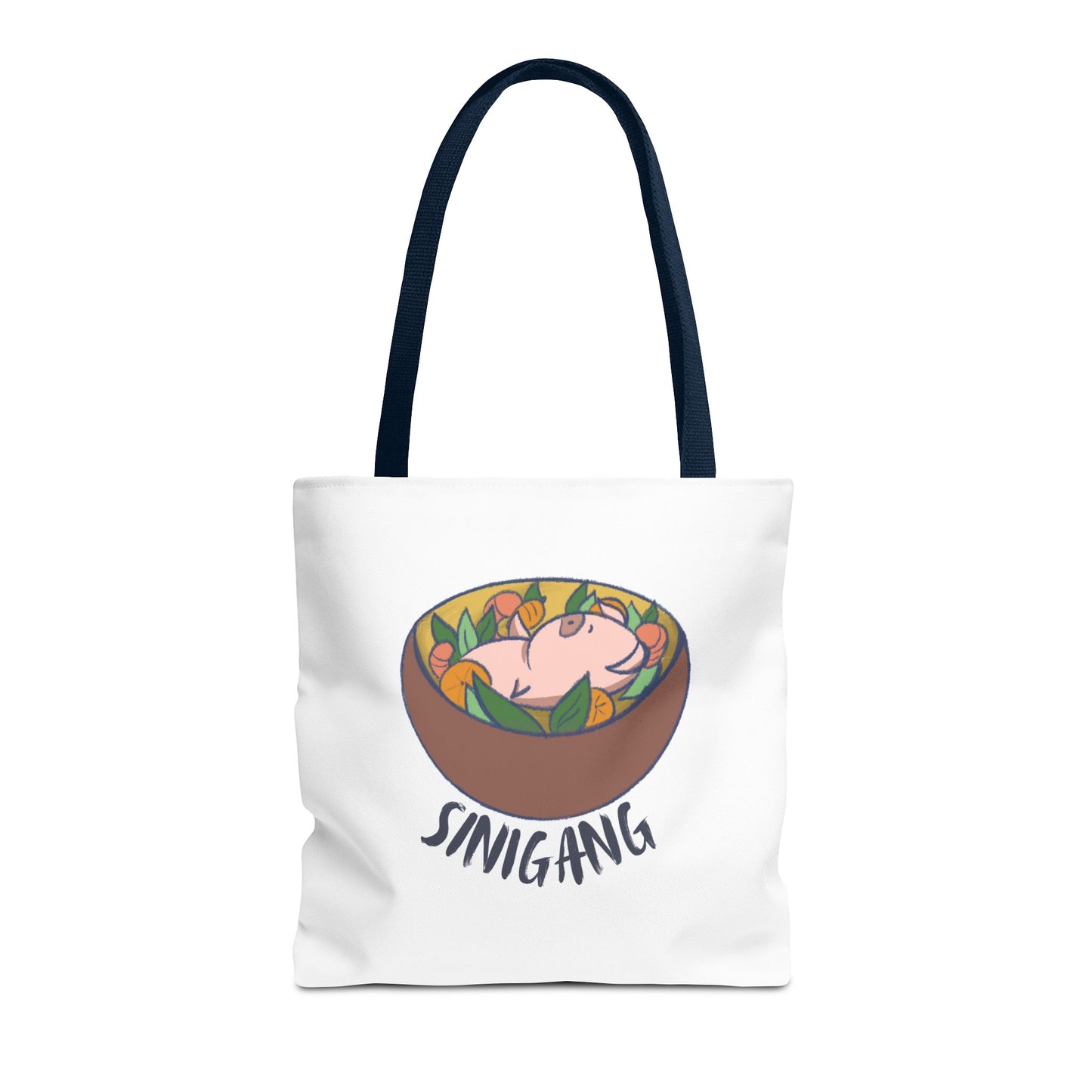 Sinigang Pig Pun Hand-Drawn Cartoon Tote Bag