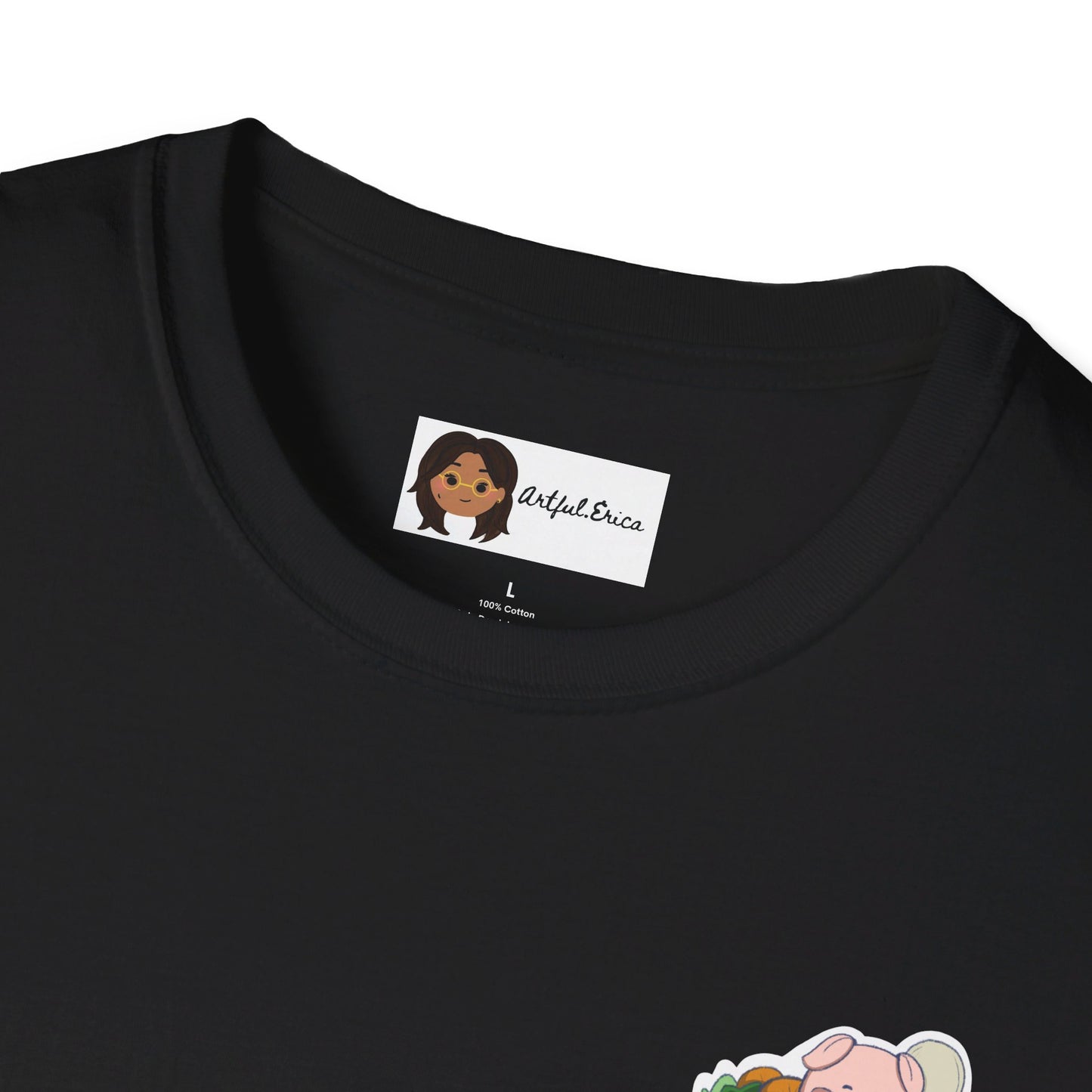 Ham-Gry Pig Pun Hand-Drawn Cartoon Shirt