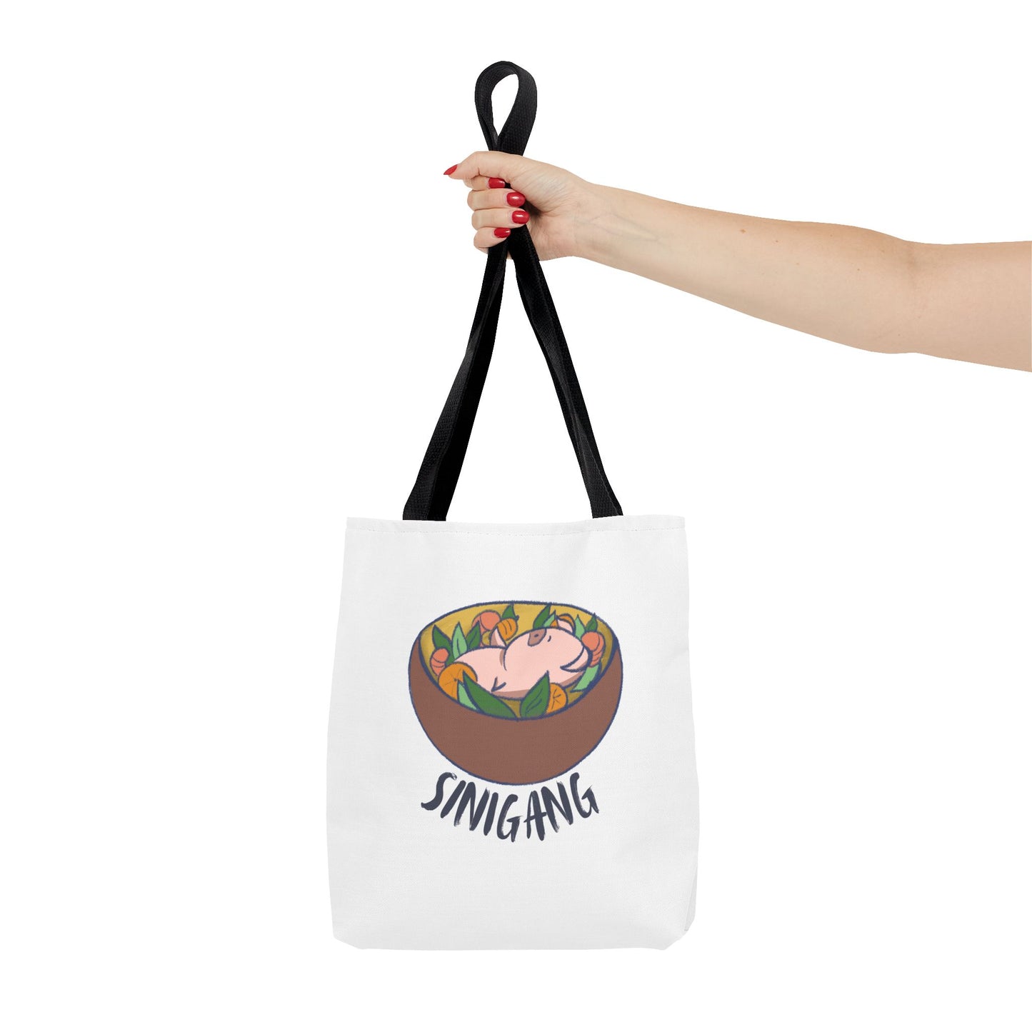 Sinigang Pig Pun Hand-Drawn Cartoon Tote Bag