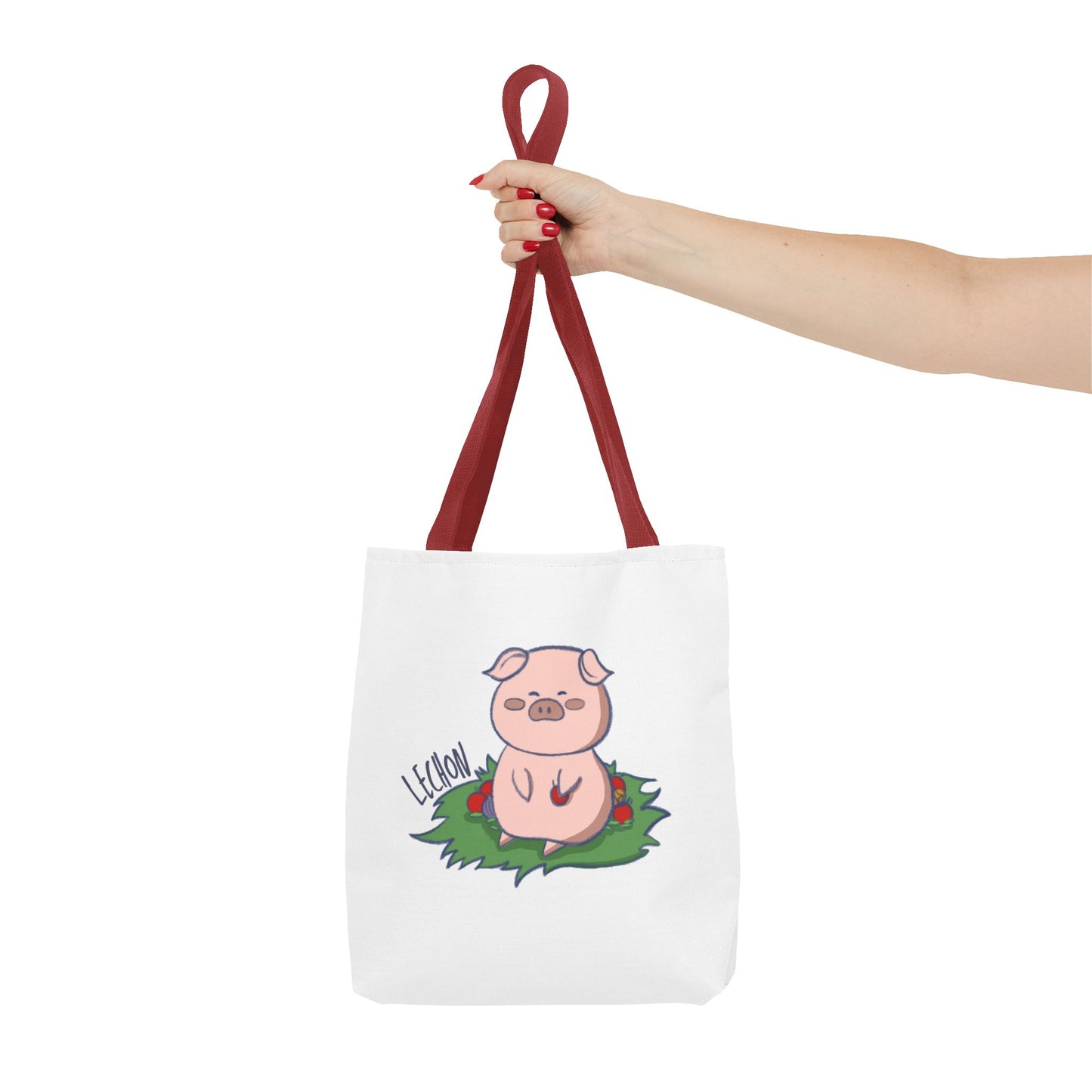 Lechon Pig Pun Hand-Drawn Cartoon Tote Bag