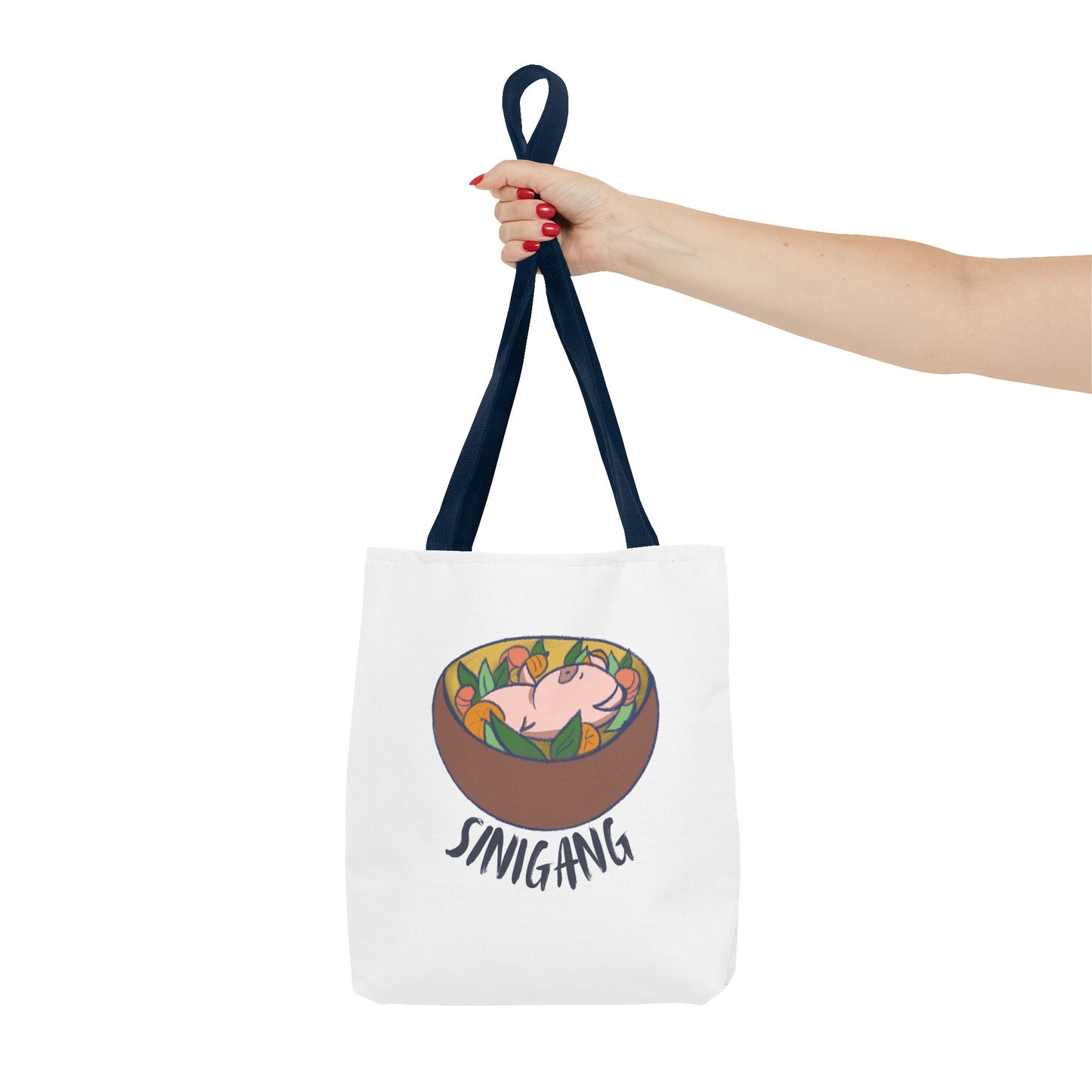 Sinigang Pig Pun Hand-Drawn Cartoon Tote Bag