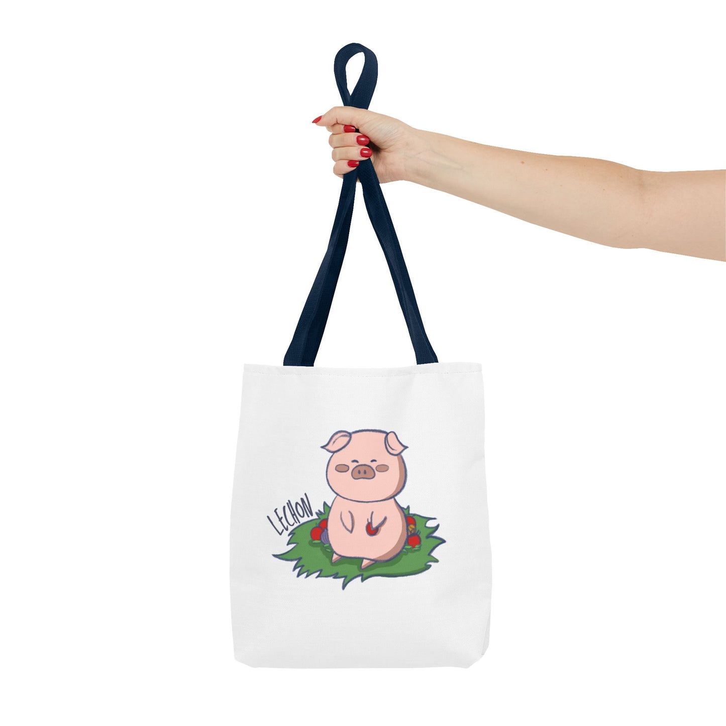 Lechon Pig Pun Hand-Drawn Cartoon Tote Bag