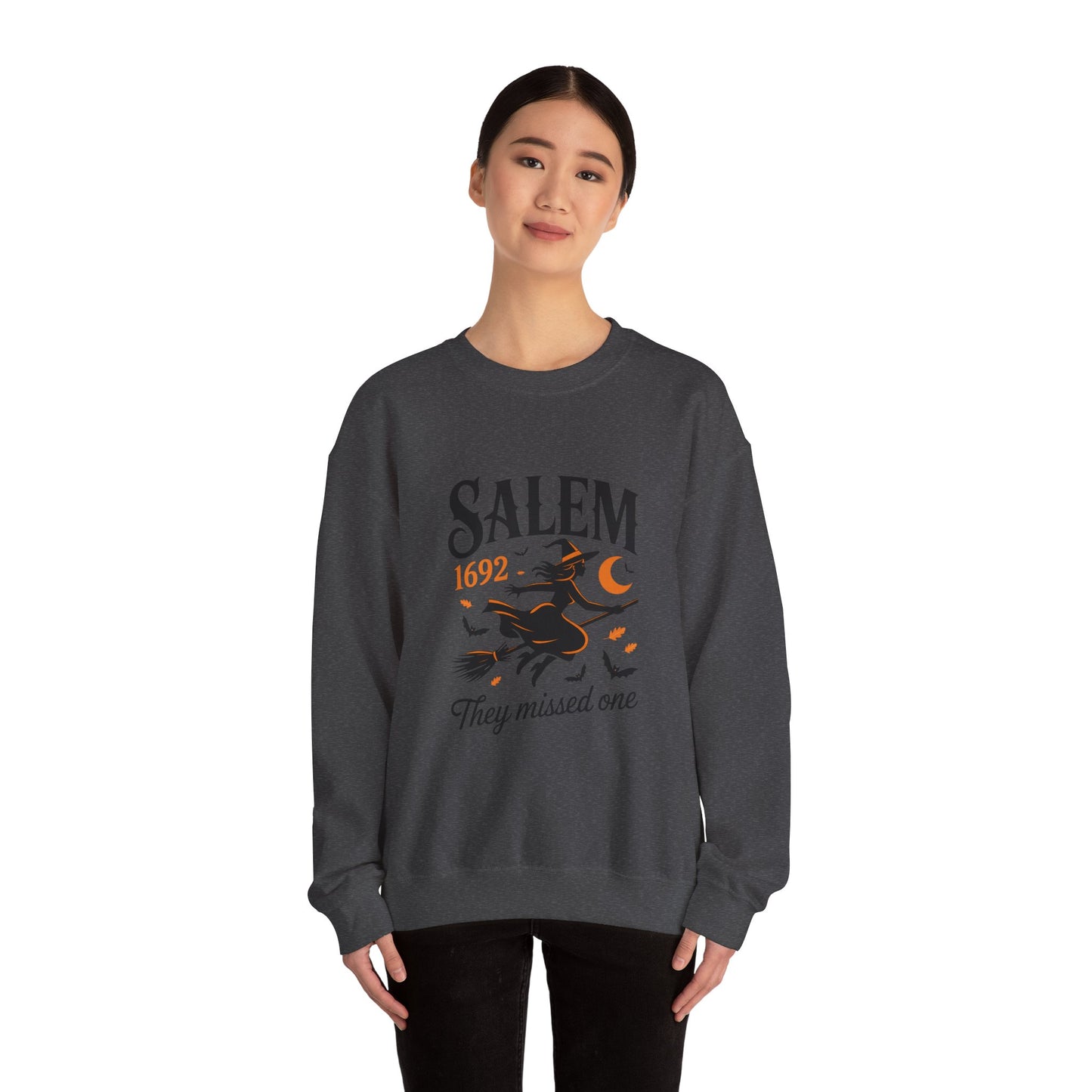 Salem Witchcraft 1692 Crewneck Sweatshirt - "They Missed One" | Halloween Sweatshirt