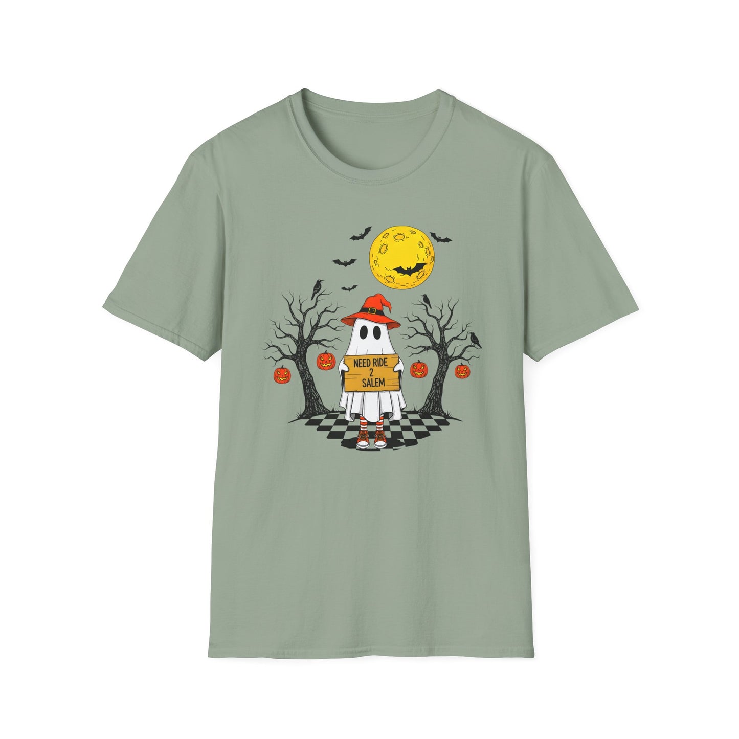 Need Ride To Salem Ghost Shirt | Halloween T-Shirt