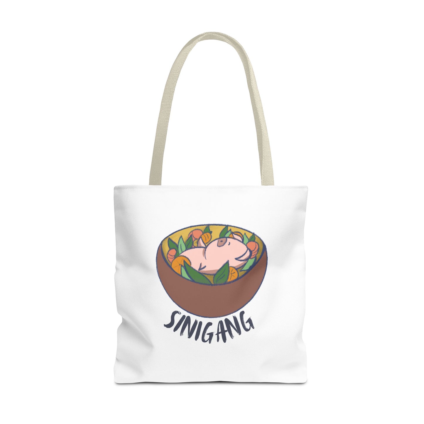 Sinigang Pig Pun Hand-Drawn Cartoon Tote Bag
