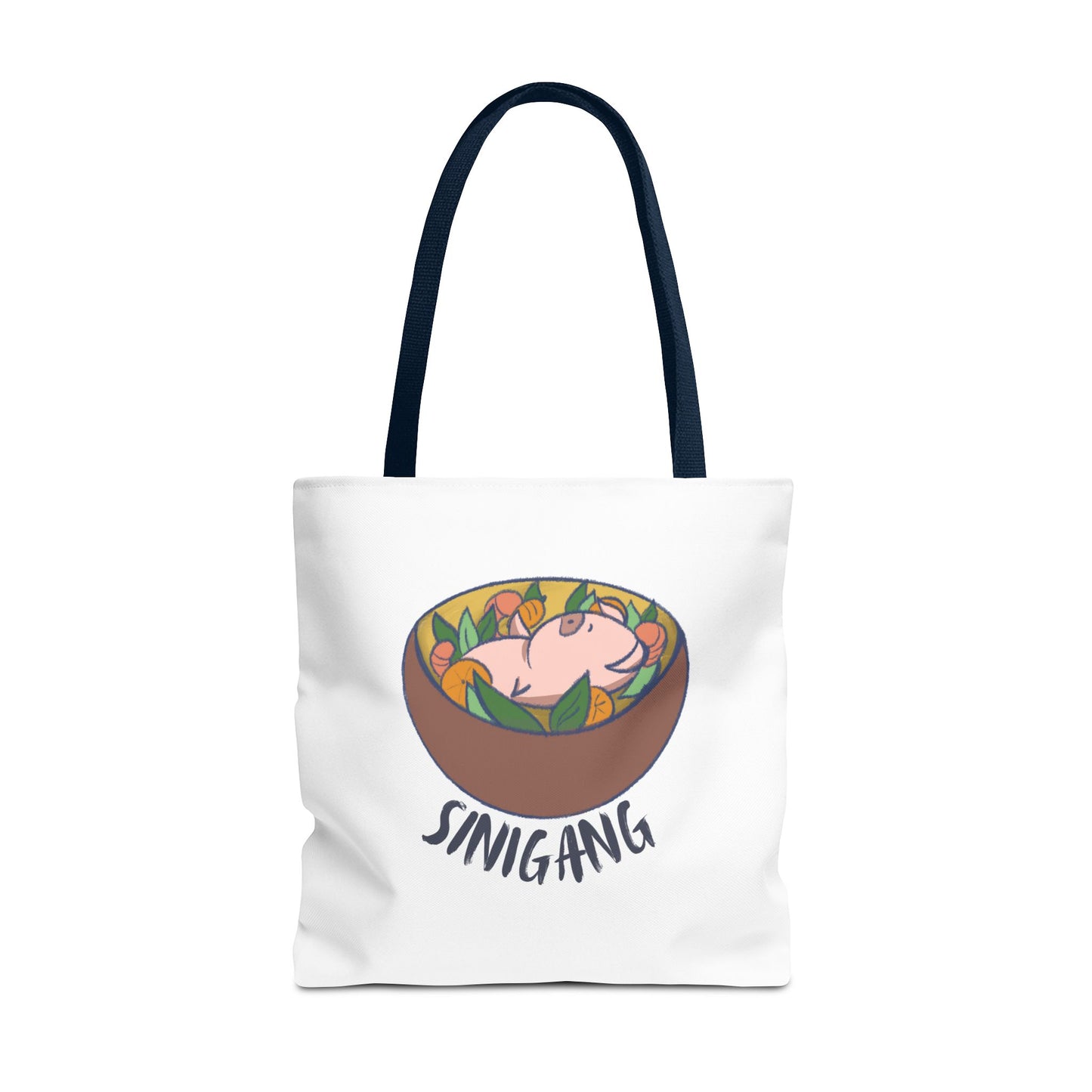 Sinigang Pig Pun Hand-Drawn Cartoon Tote Bag