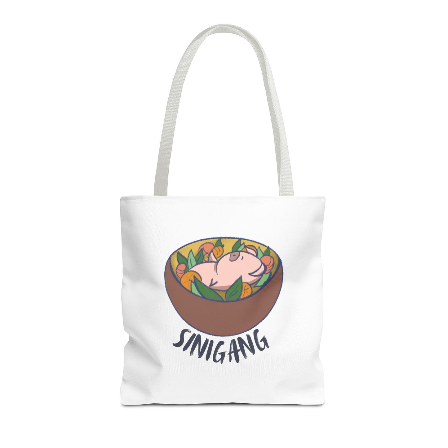 Sinigang Pig Pun Hand-Drawn Cartoon Tote Bag