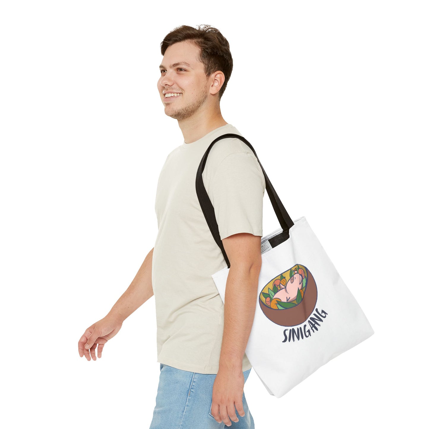 Sinigang Pig Pun Hand-Drawn Cartoon Tote Bag