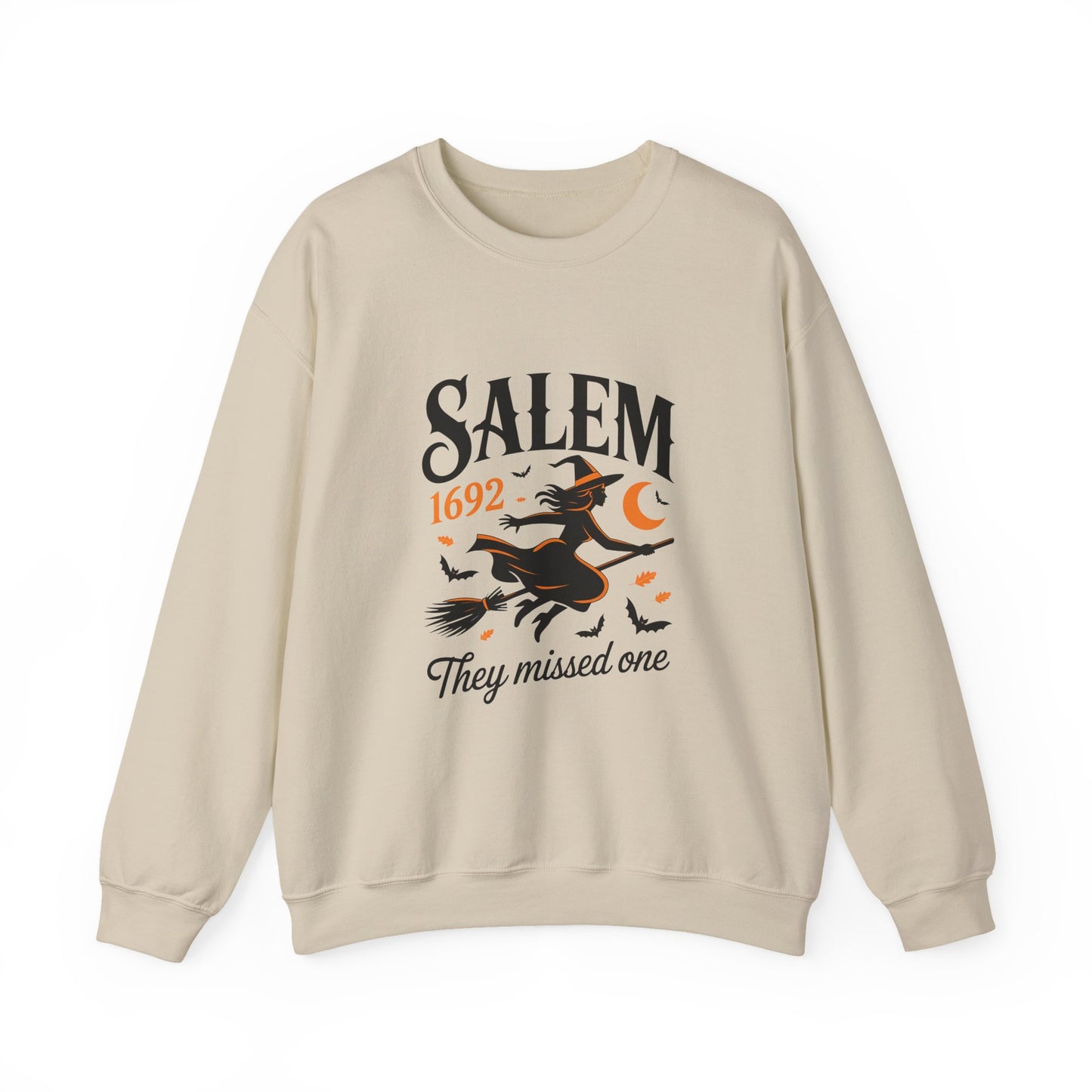 Salem Witchcraft 1692 Crewneck Sweatshirt - "They Missed One" | Halloween Sweatshirt
