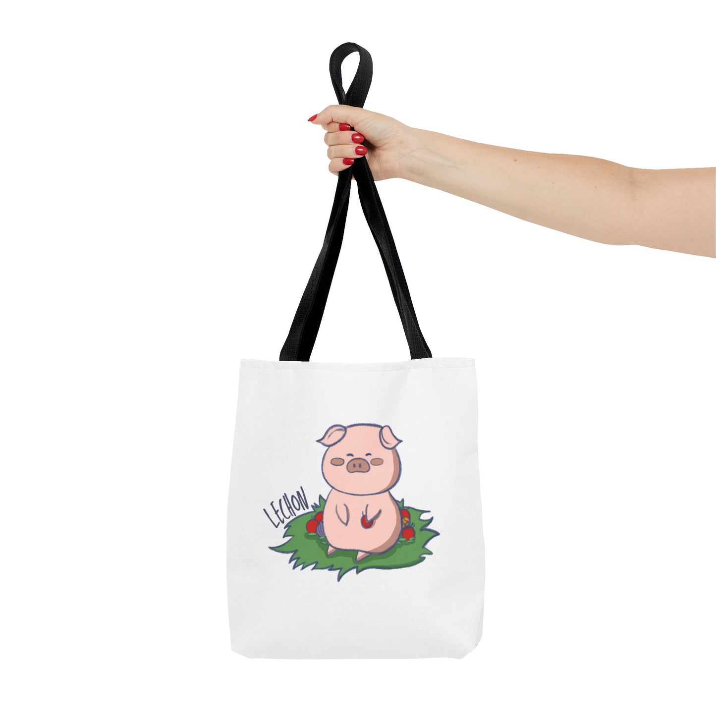 Lechon Pig Pun Hand-Drawn Cartoon Tote Bag