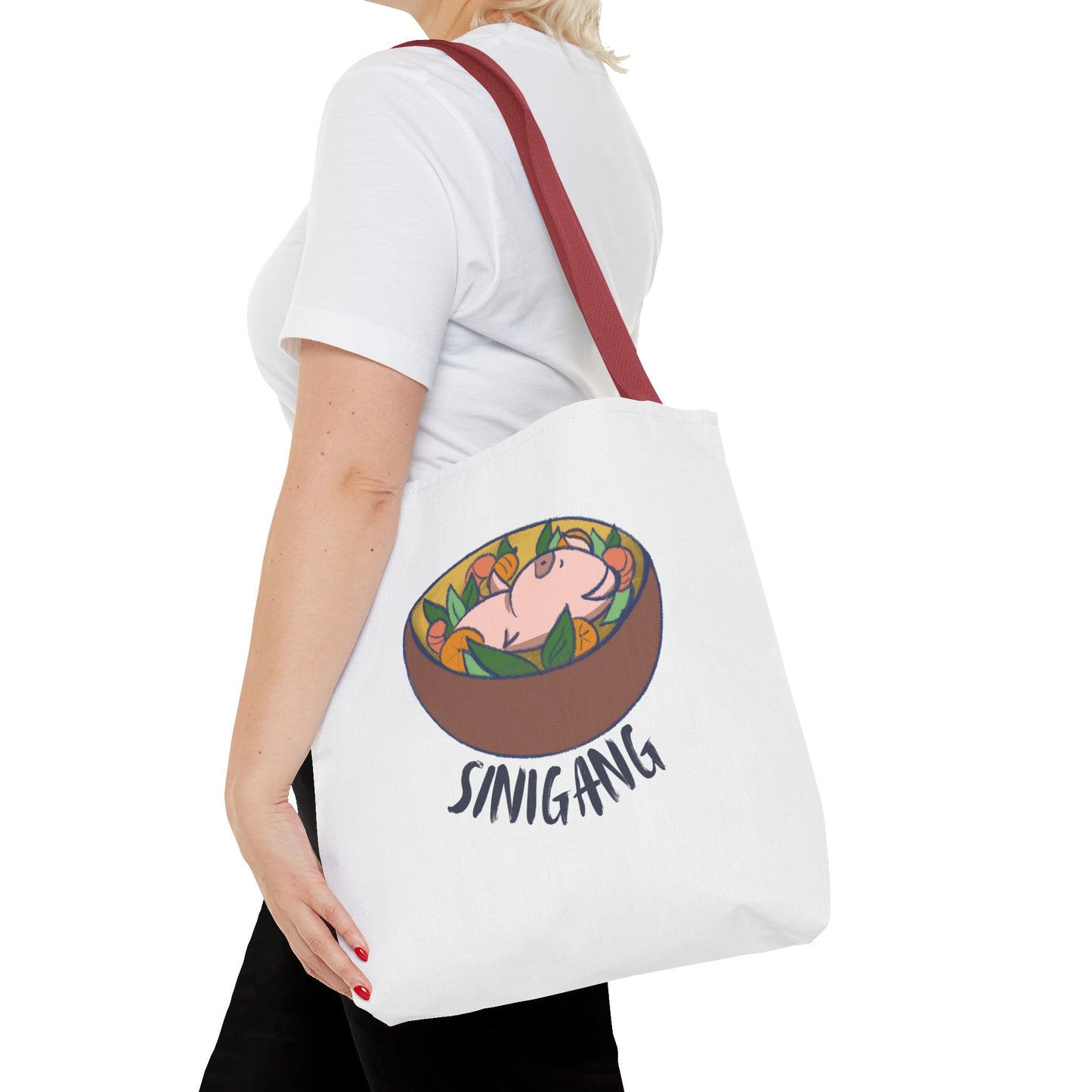 Sinigang Pig Pun Hand-Drawn Cartoon Tote Bag