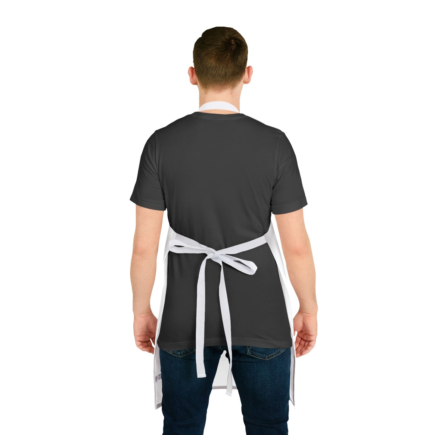 Ham-Gry Pig Pun Hand-Drawn Cartoon Apron