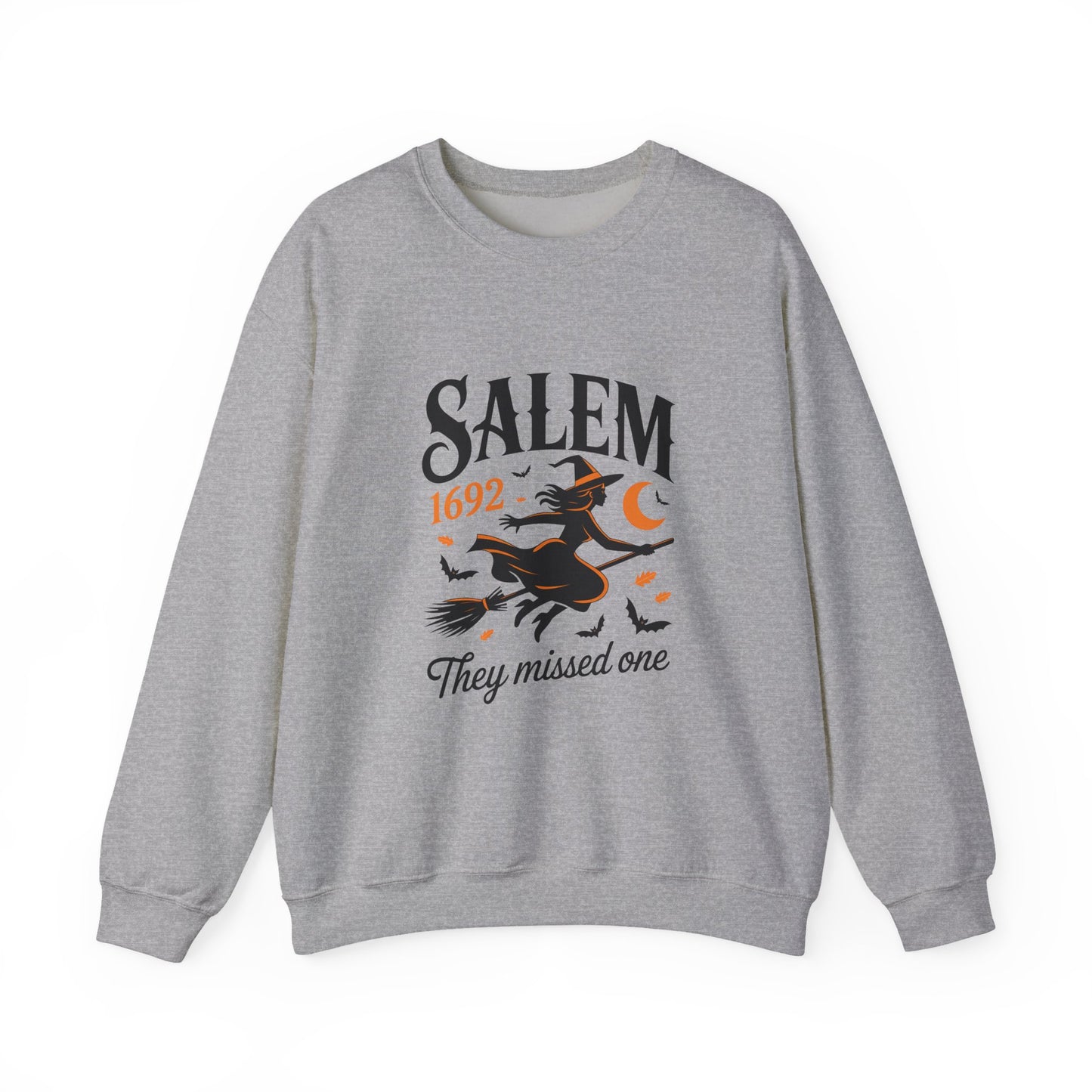Salem Witchcraft 1692 Crewneck Sweatshirt - "They Missed One" | Halloween Sweatshirt