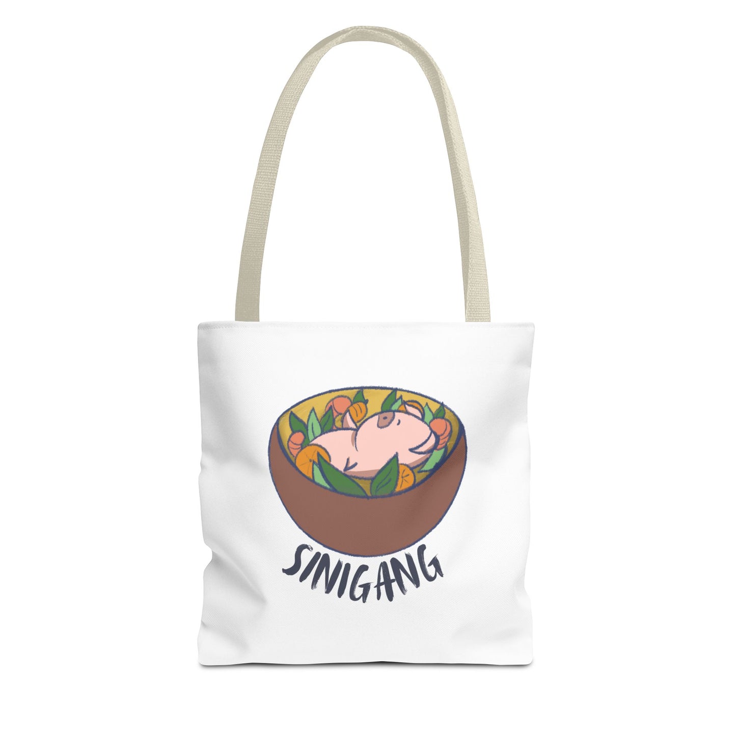 Sinigang Pig Pun Hand-Drawn Cartoon Tote Bag