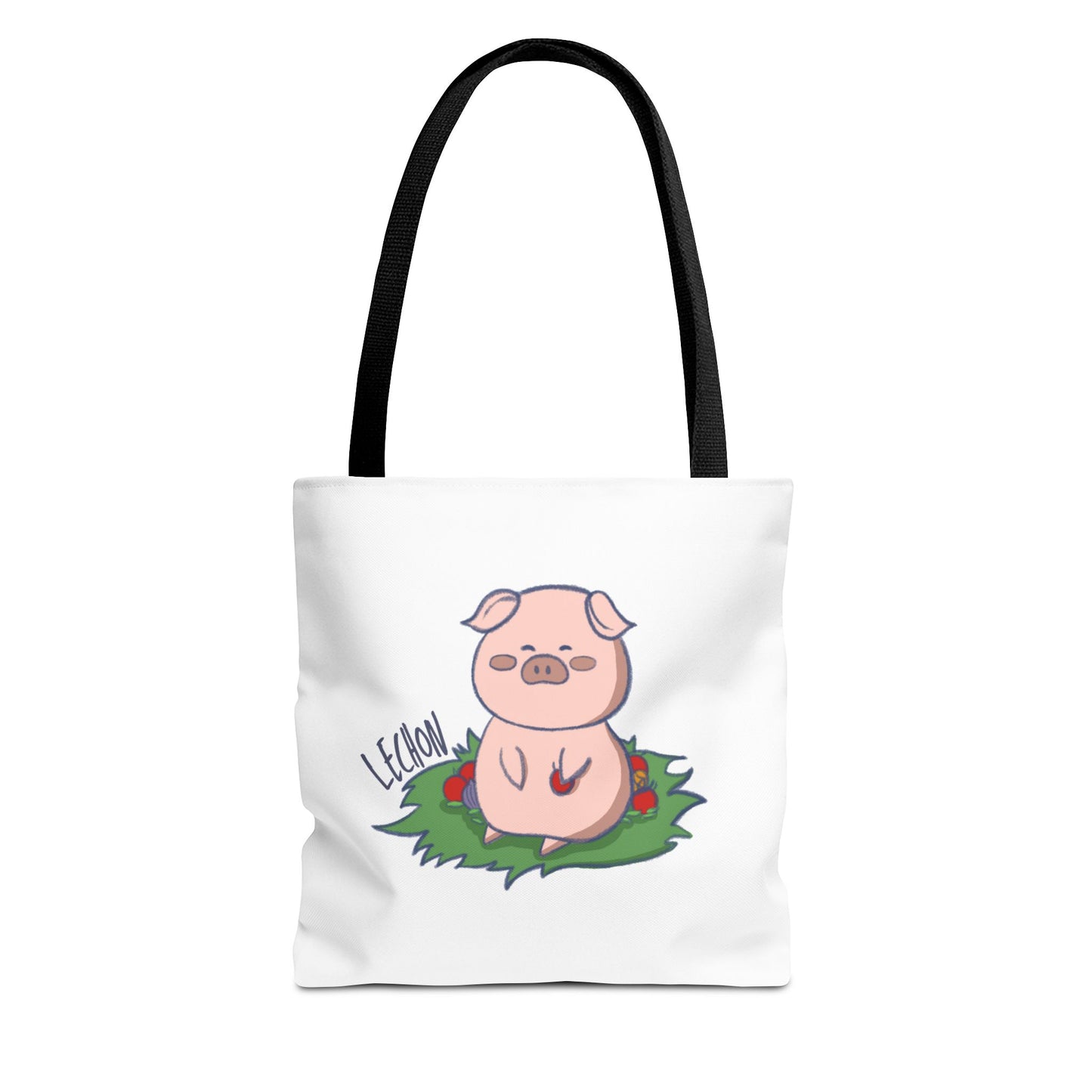 Lechon Pig Pun Hand-Drawn Cartoon Tote Bag