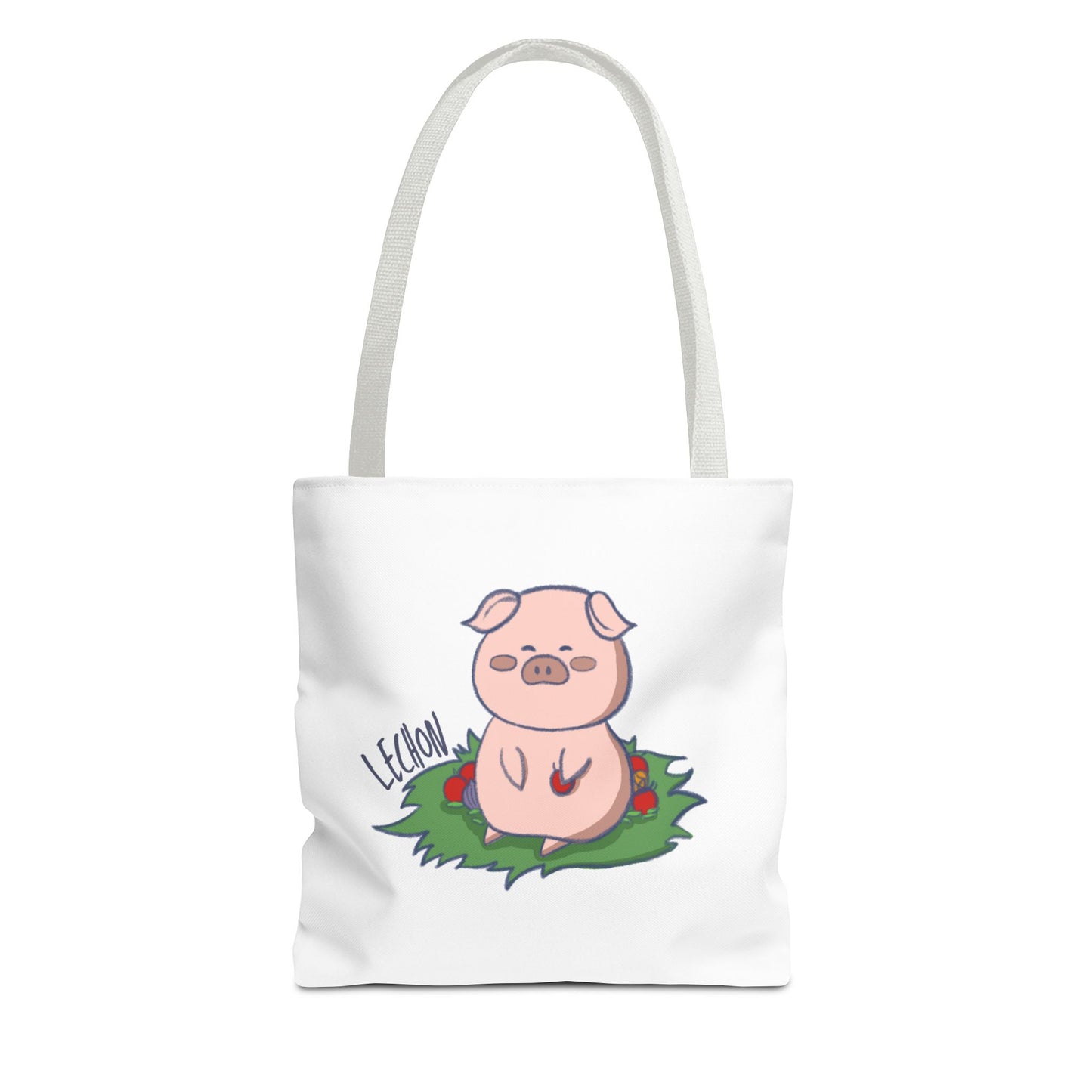 Lechon Pig Pun Hand-Drawn Cartoon Tote Bag