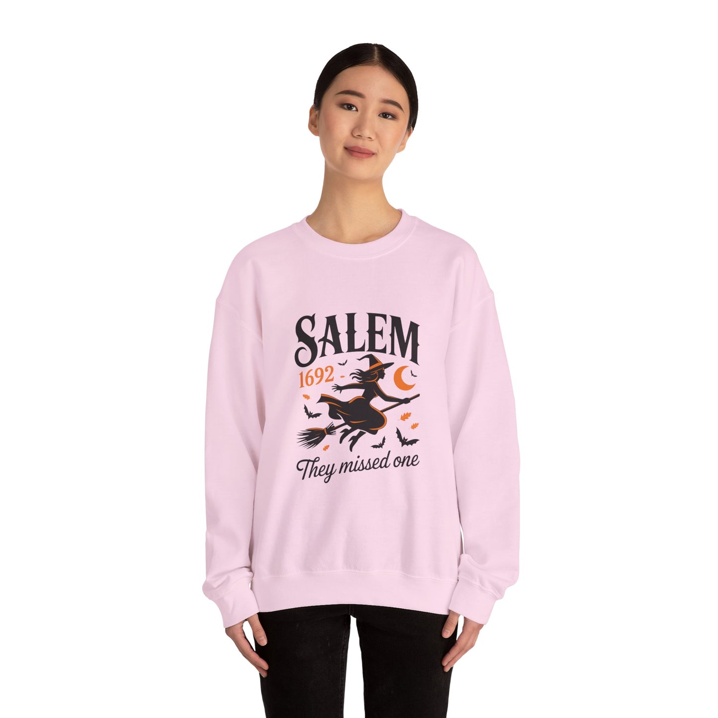 Salem Witchcraft 1692 Crewneck Sweatshirt - "They Missed One" | Halloween Sweatshirt