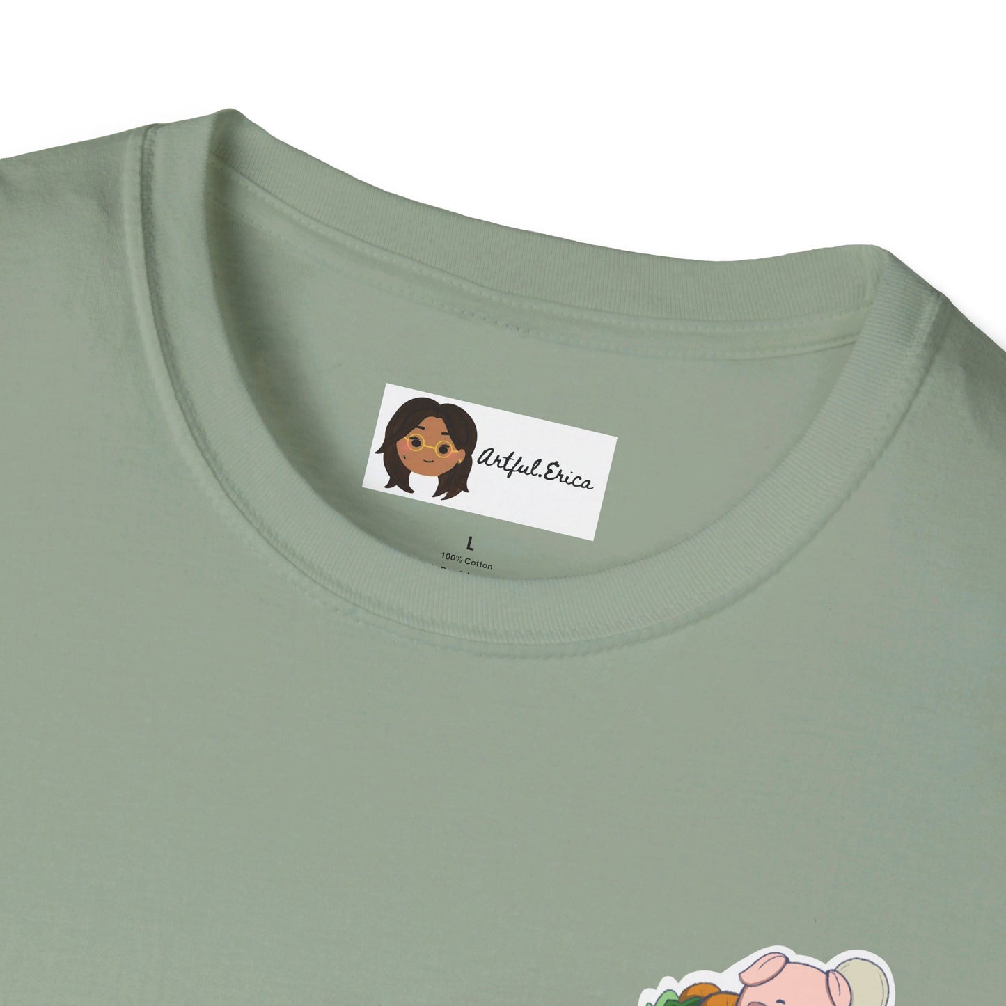 Ham-Gry Pig Pun Hand-Drawn Cartoon Shirt