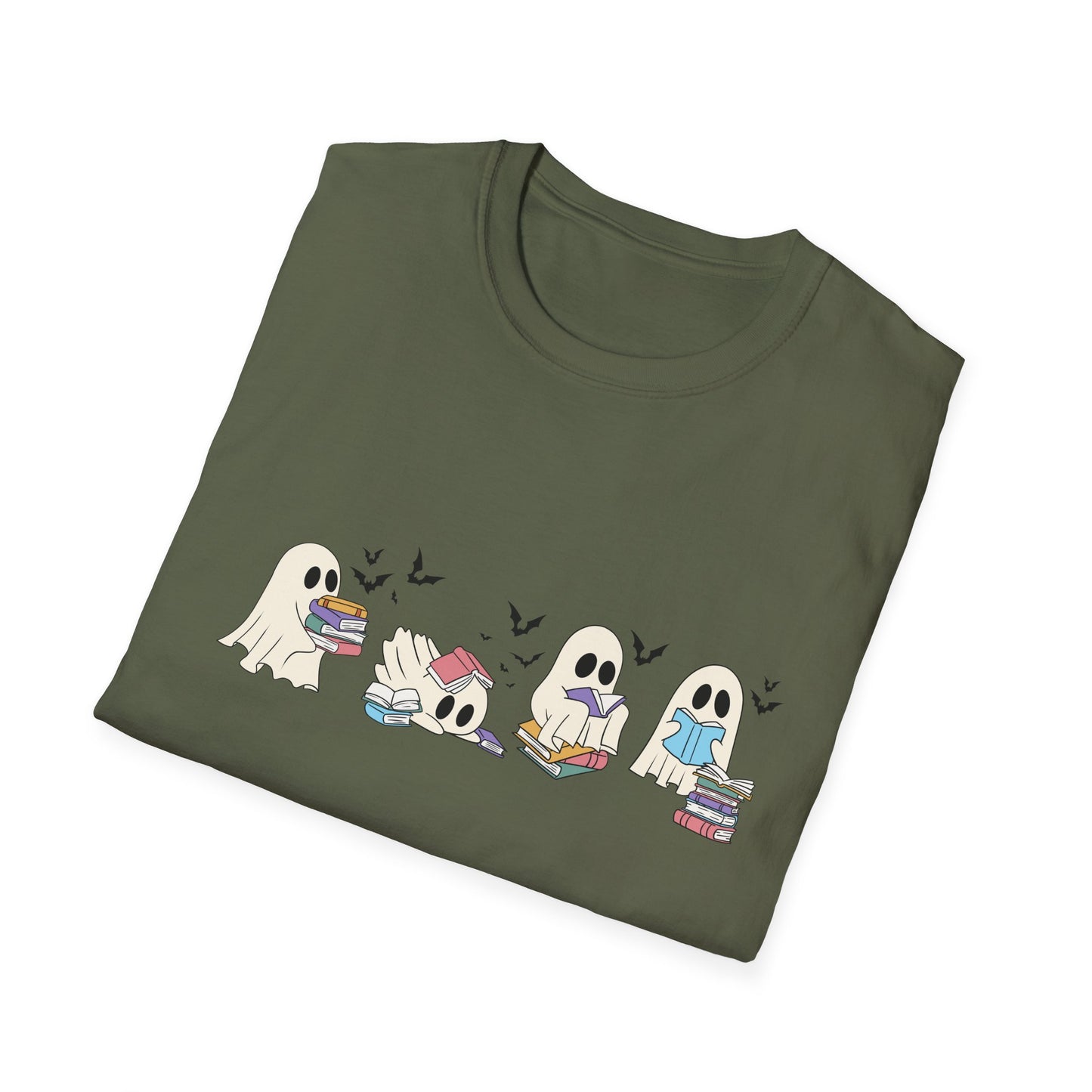 Cute Book Loving Ghosts | Halloween Shirt