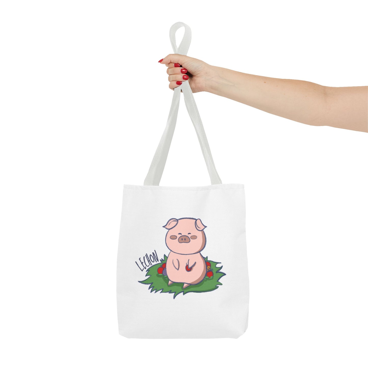 Lechon Pig Pun Hand-Drawn Cartoon Tote Bag