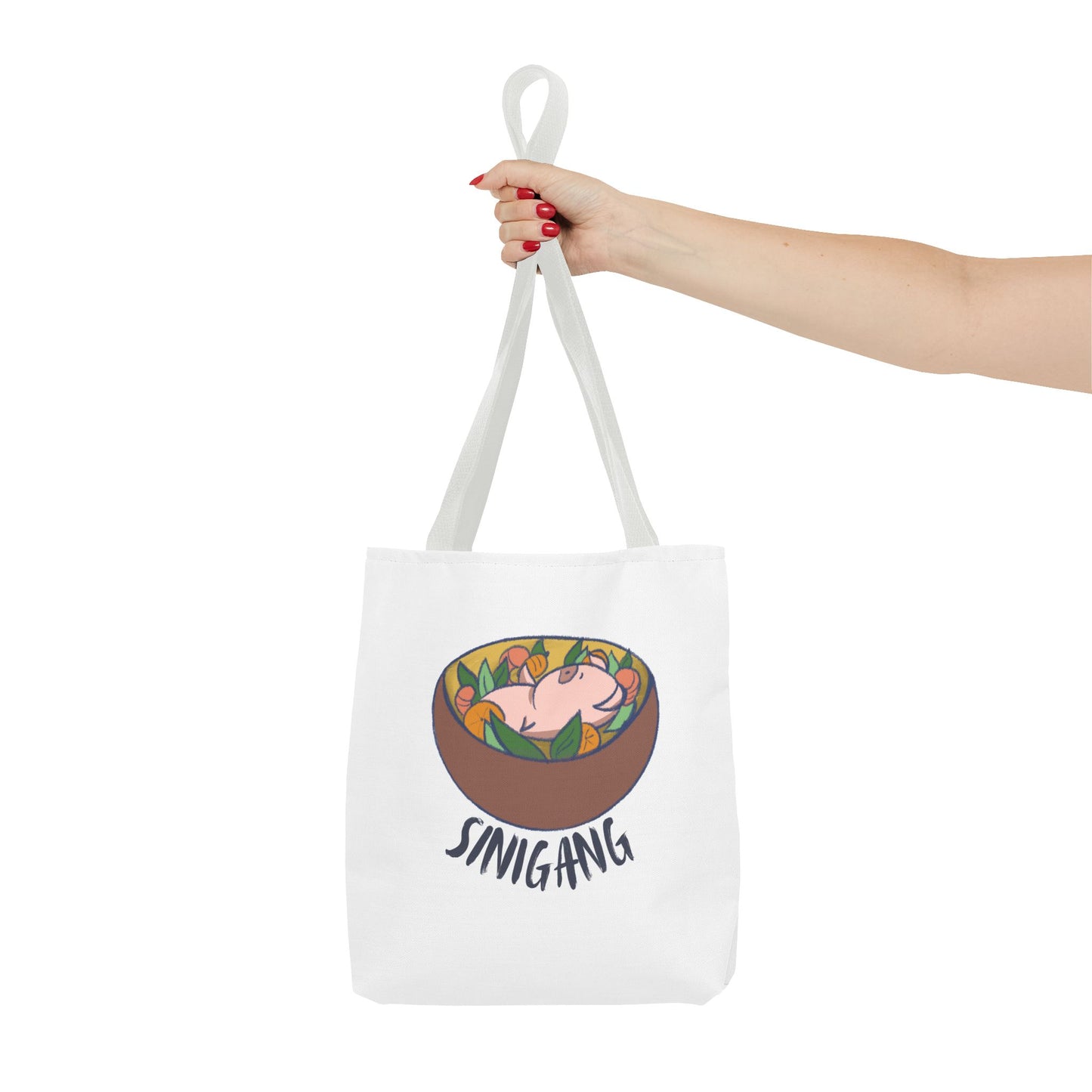 Sinigang Pig Pun Hand-Drawn Cartoon Tote Bag