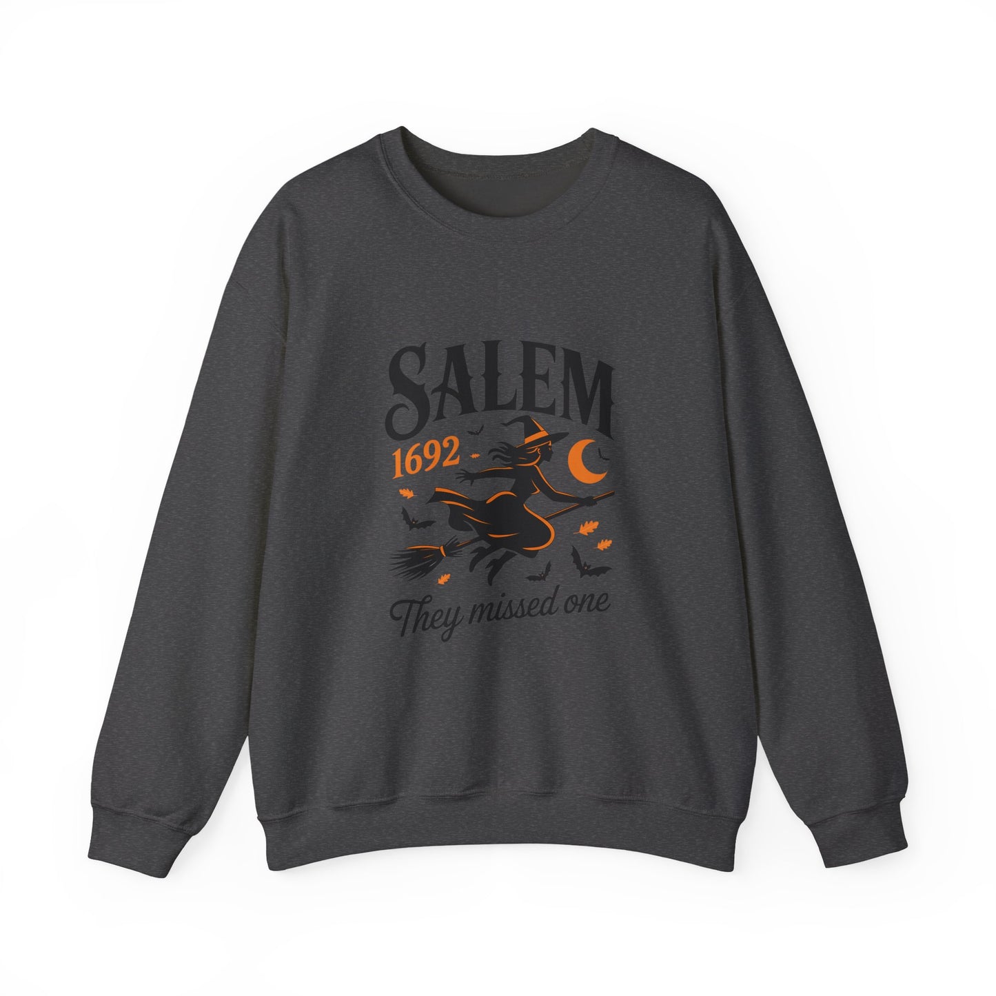Salem Witchcraft 1692 Crewneck Sweatshirt - "They Missed One" | Halloween Sweatshirt