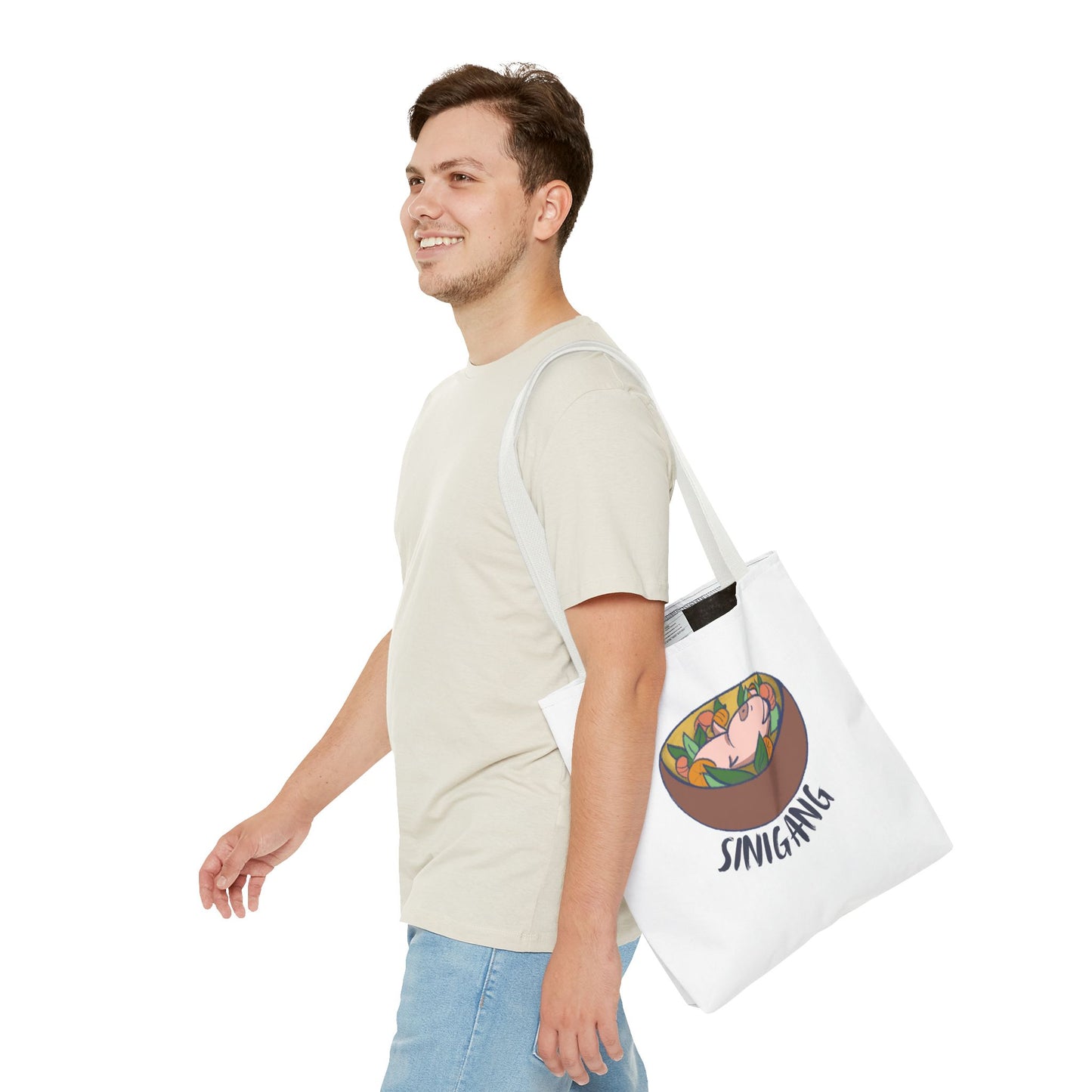 Sinigang Pig Pun Hand-Drawn Cartoon Tote Bag