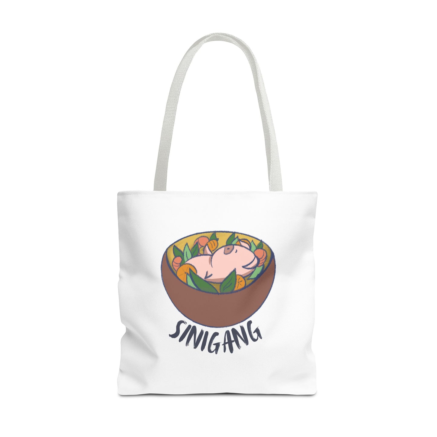 Sinigang Pig Pun Hand-Drawn Cartoon Tote Bag