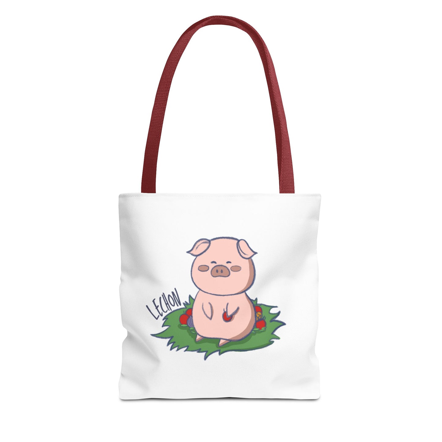 Lechon Pig Pun Hand-Drawn Cartoon Tote Bag