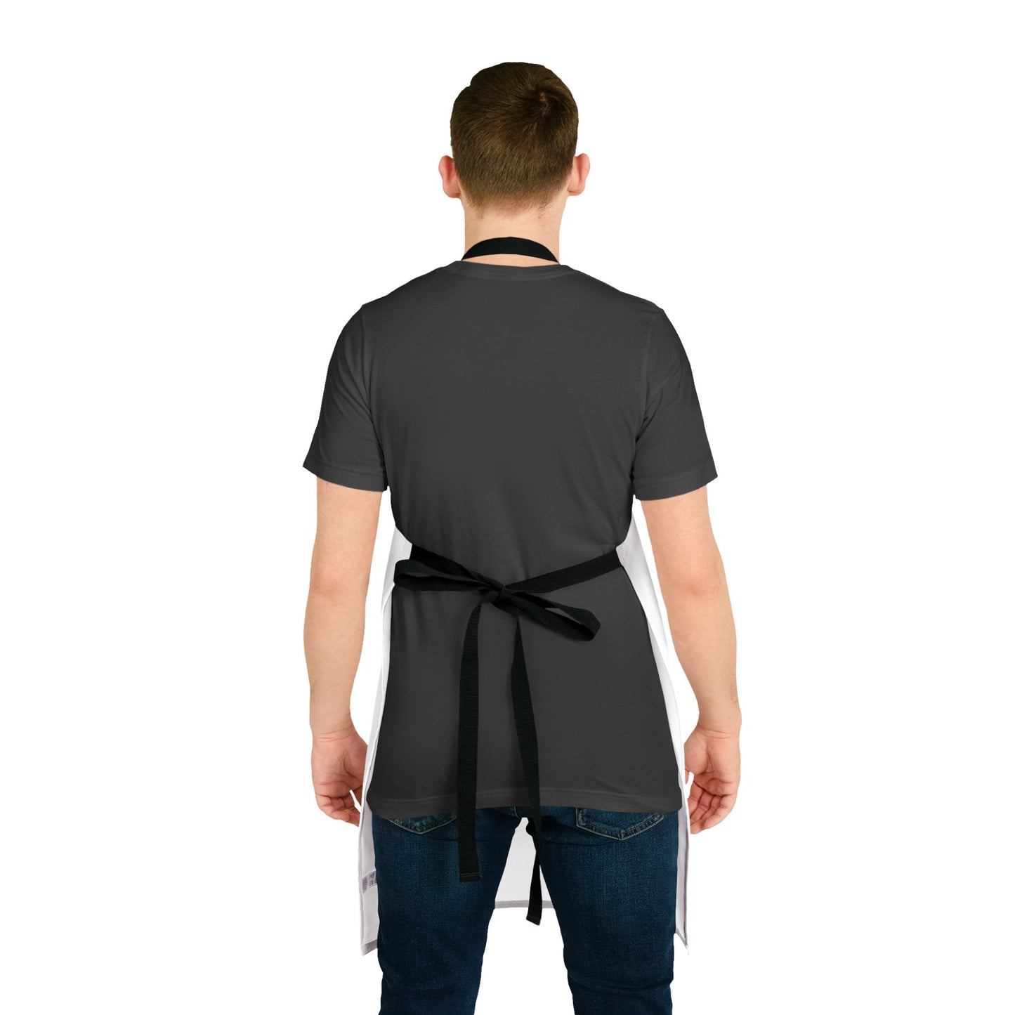 Ham-Gry Pig Pun Hand-Drawn Cartoon Apron