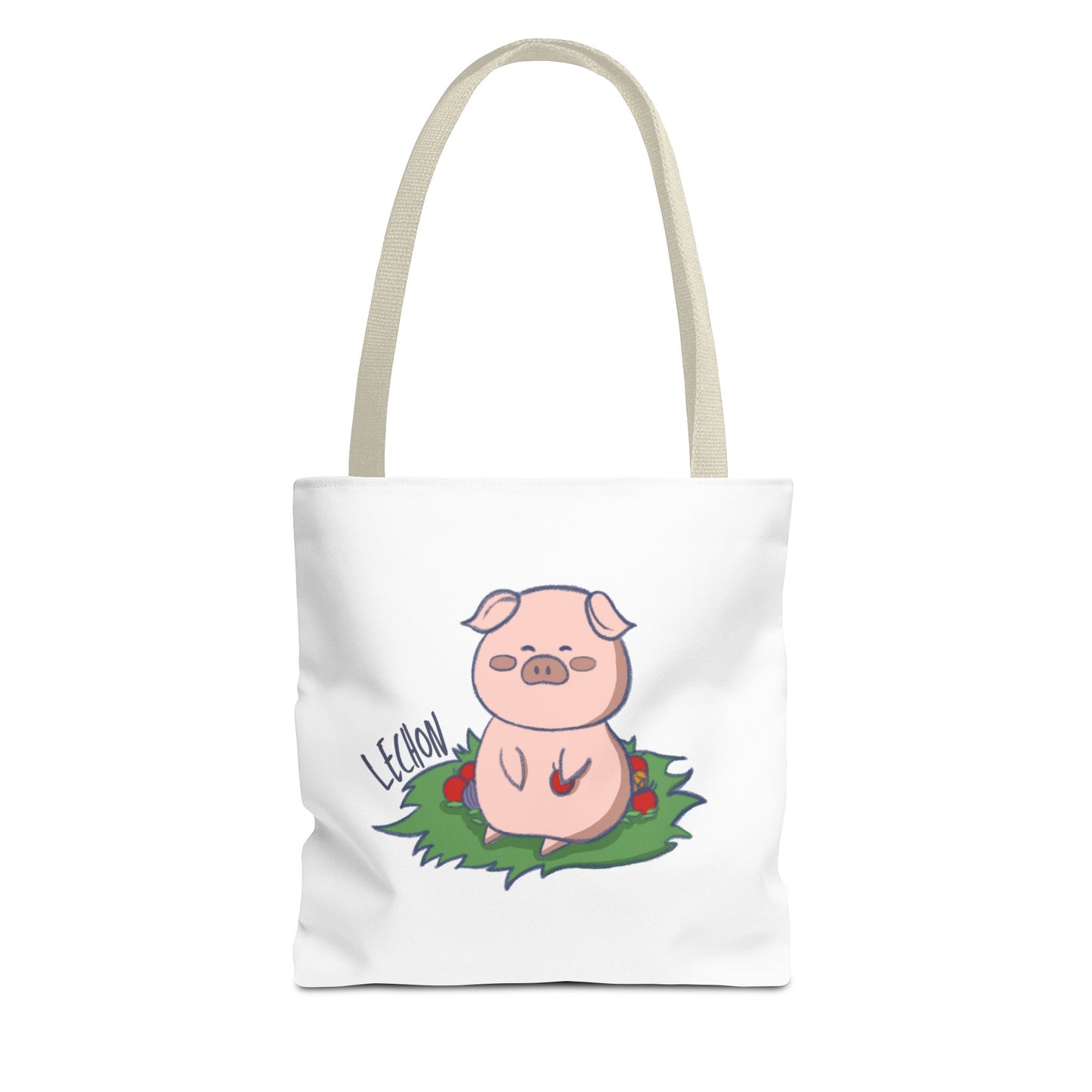 Lechon Pig Pun Hand-Drawn Cartoon Tote Bag
