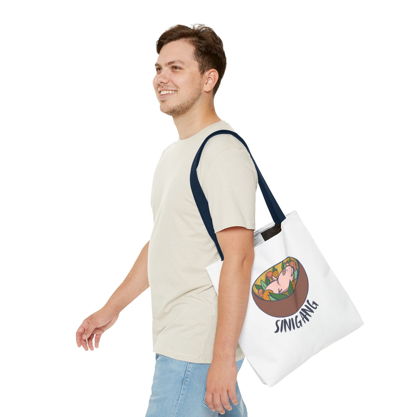 Sinigang Pig Pun Hand-Drawn Cartoon Tote Bag