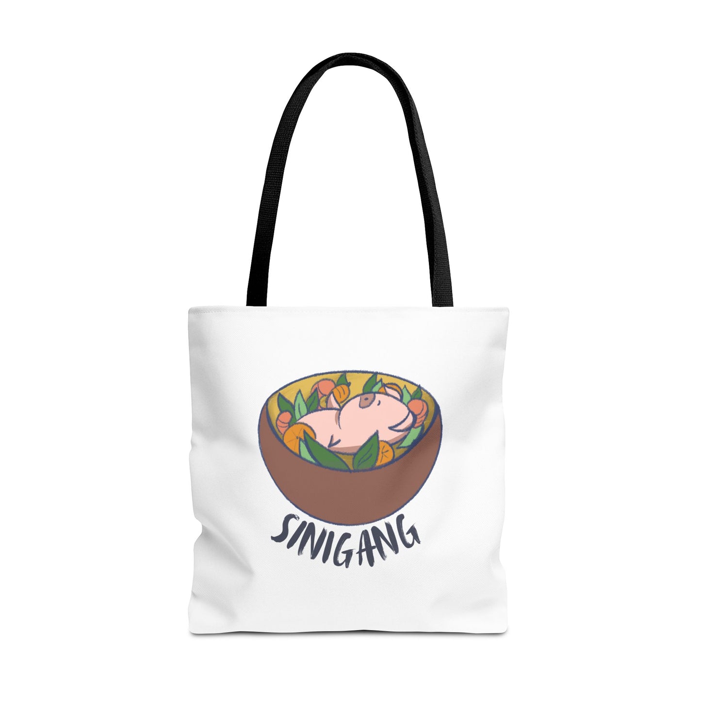 Sinigang Pig Pun Hand-Drawn Cartoon Tote Bag