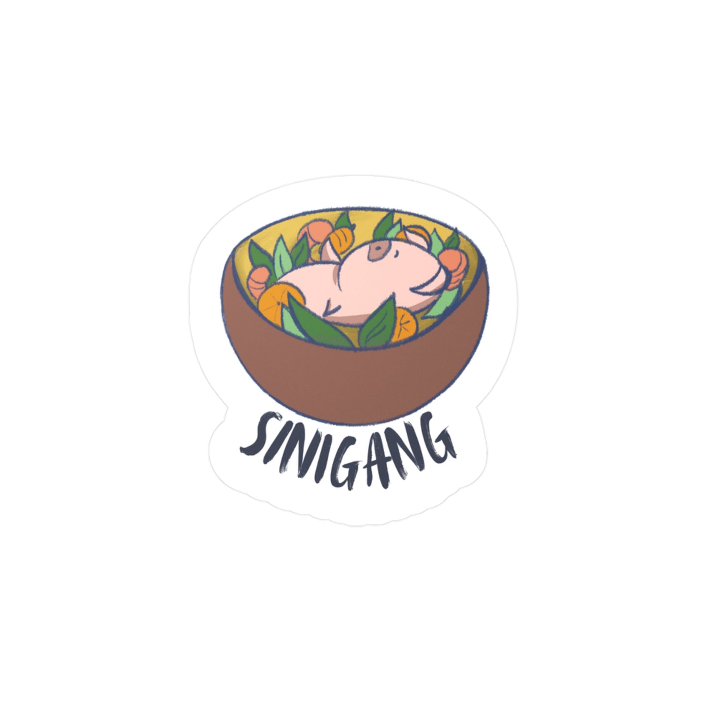 Singang Pig Pun Cartoon Sticker