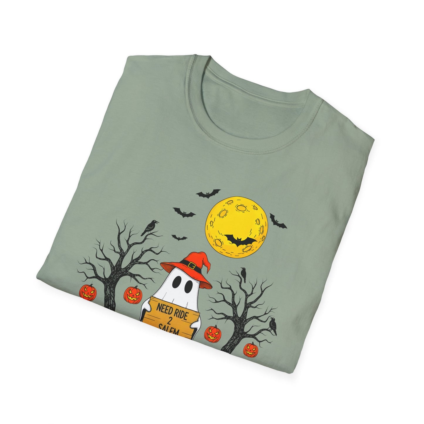 Need Ride To Salem Ghost Shirt | Halloween T-Shirt