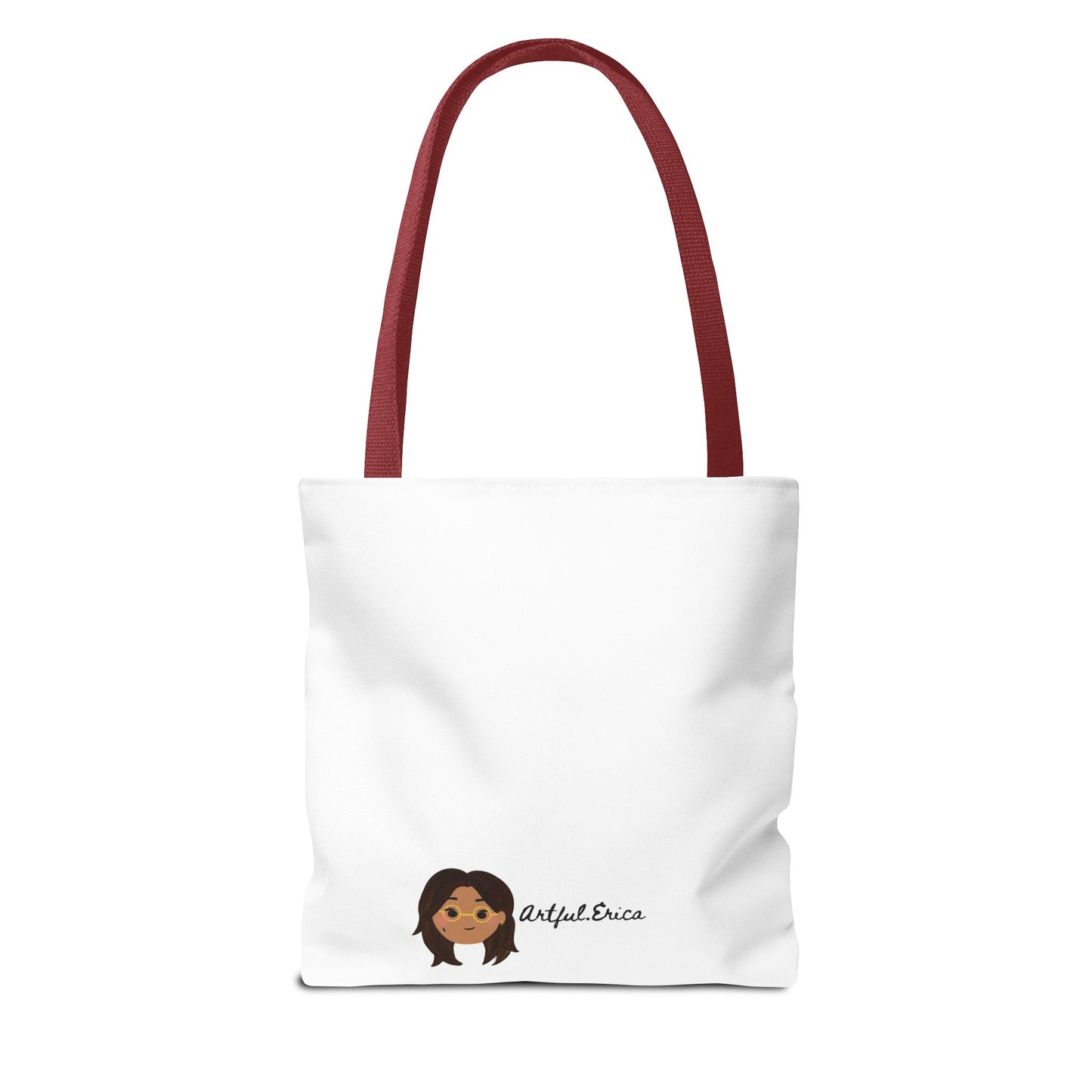 Khmer Apsara Hand-Drawn Cartoon Cotton Canvas Tote Bag 2.0 by ArtfulErica