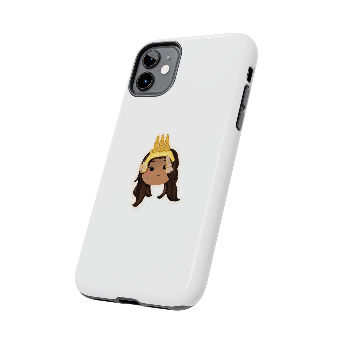 Khmer Apsara Hand-Drawn Cartoon Tough Phone Case by ArtfulErica for iPhone and Samsung Galaxy