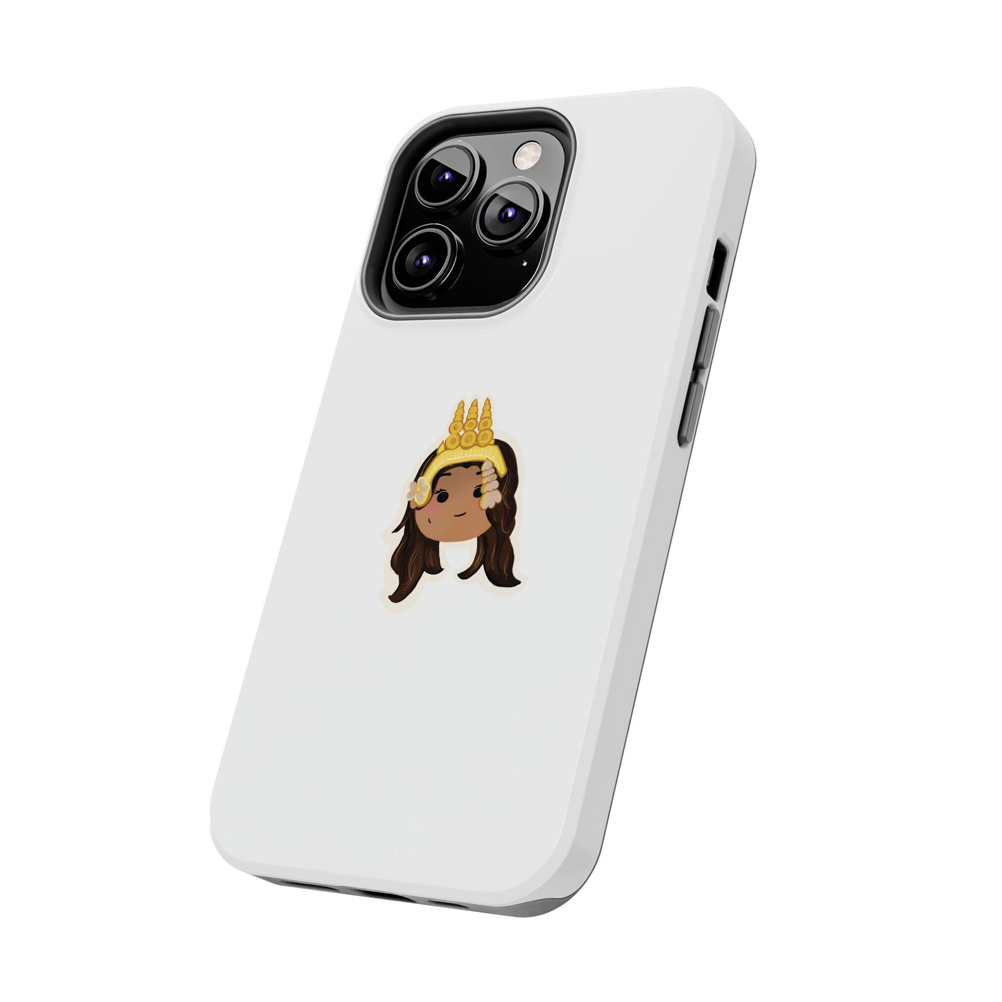 Khmer Apsara Hand-Drawn Cartoon Tough Phone Case by ArtfulErica for iPhone and Samsung Galaxy