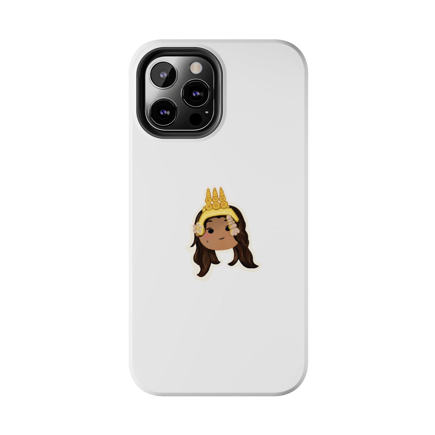 Khmer Apsara Hand-Drawn Cartoon Tough Phone Case by ArtfulErica for iPhone and Samsung Galaxy