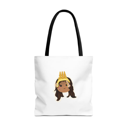 Khmer Apsara Hand-Drawn Cartoon Cotton Canvas Tote Bag 2.0 by ArtfulErica