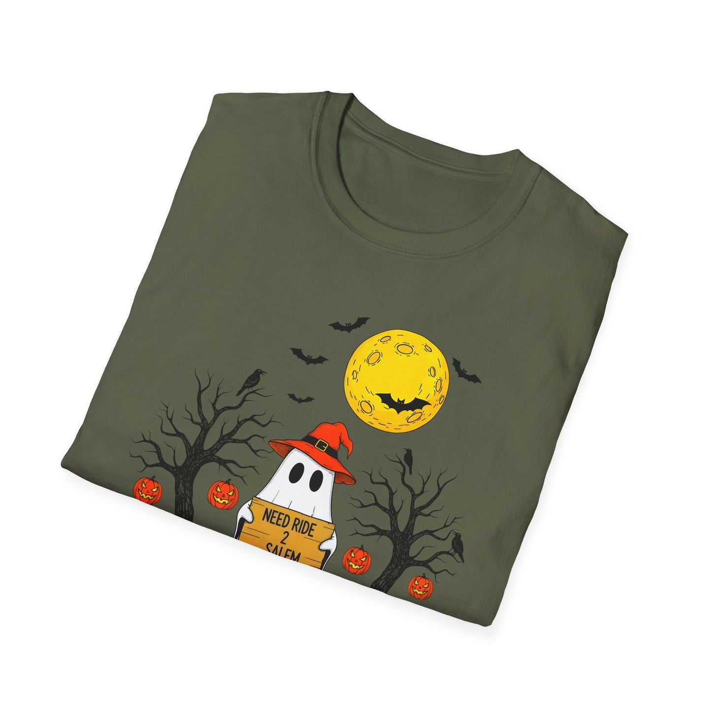 Need Ride To Salem Ghost Shirt | Halloween T-Shirt