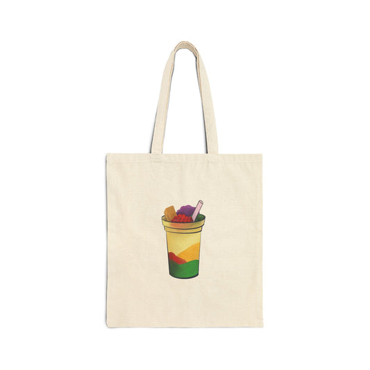 Halo Halo Hand-Drawn Cartoon Canvas Tote Bag