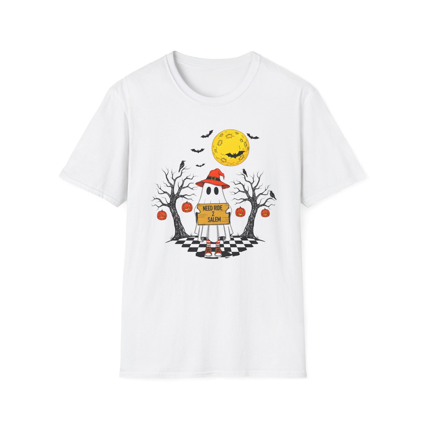 Need Ride To Salem Ghost Shirt | Halloween T-Shirt