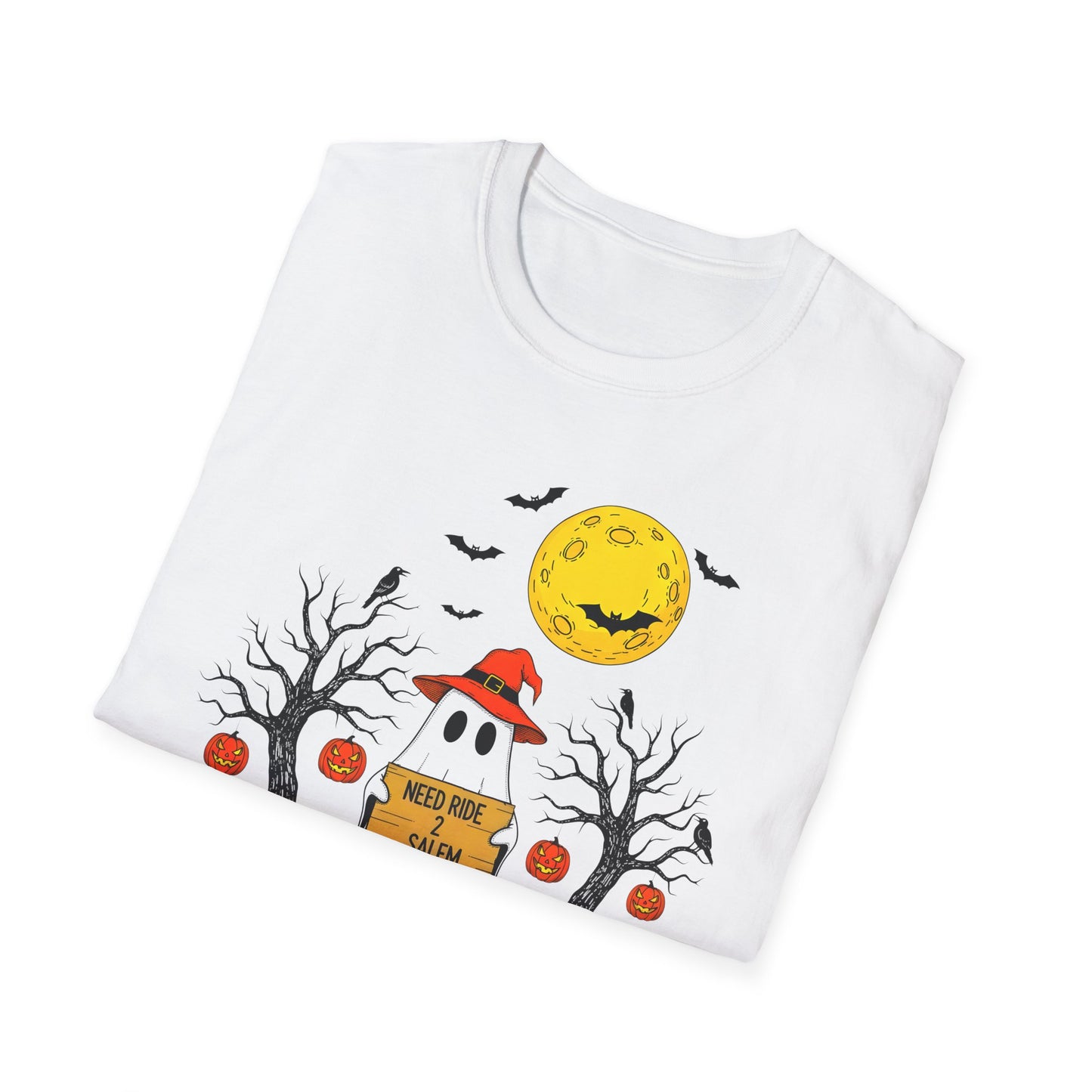 Need Ride To Salem Ghost Shirt | Halloween T-Shirt