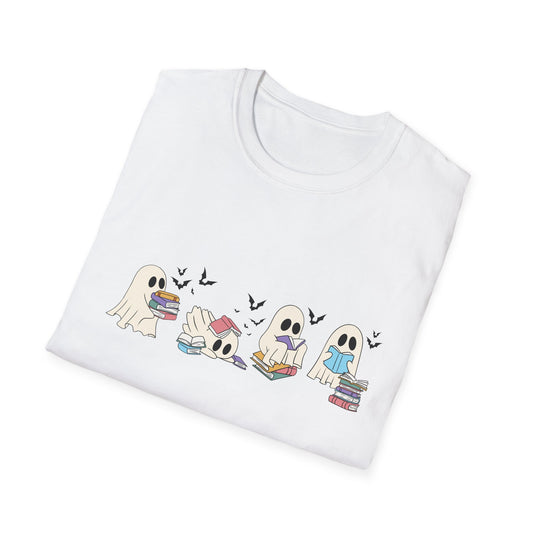 Cute Book Loving Ghosts | Halloween Shirt