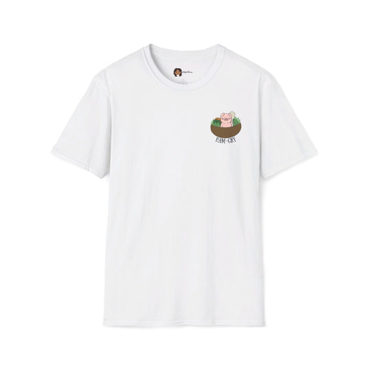 Ham-Gry Pig Pun Hand-Drawn Cartoon Shirt